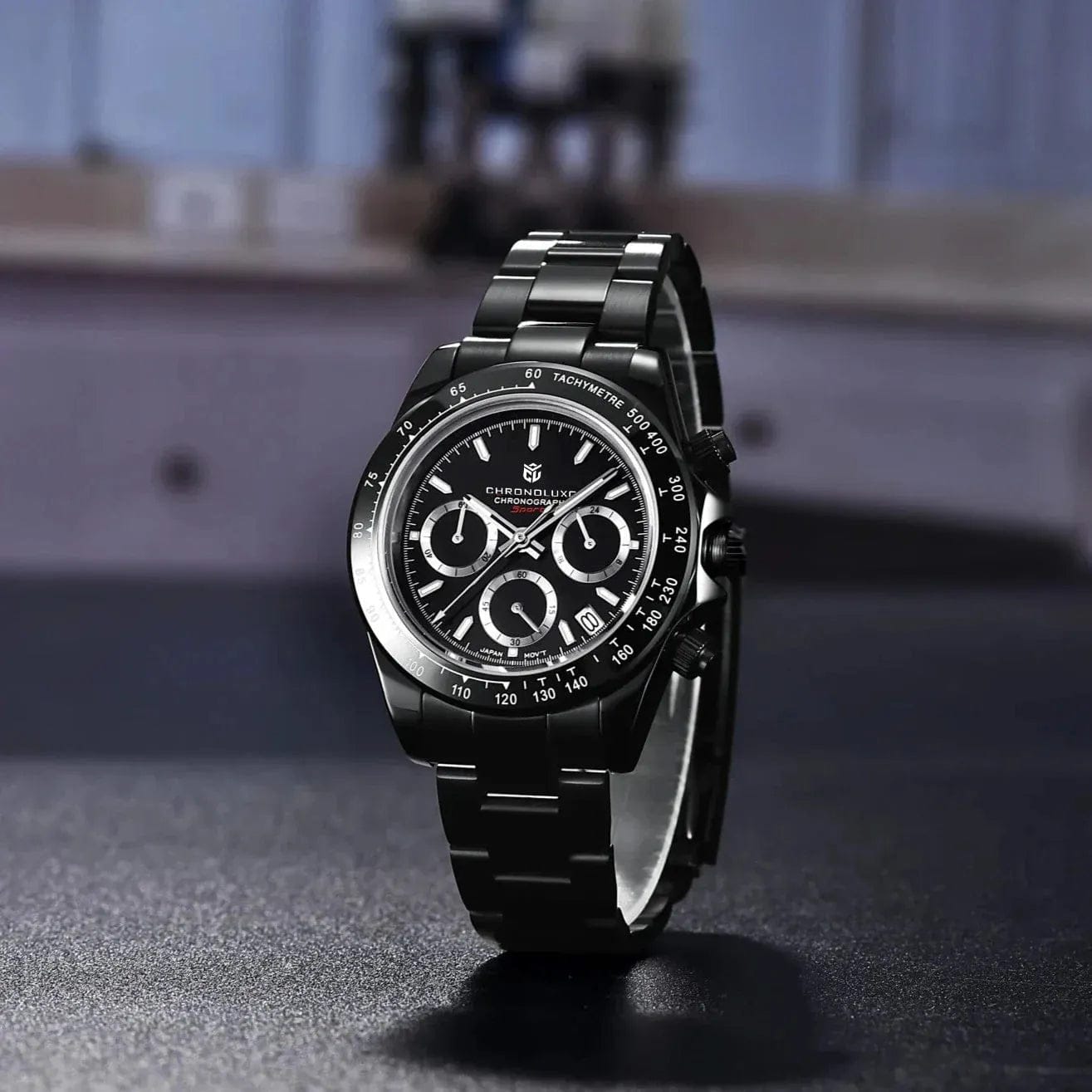 CHRONOLUXO Bracelets for PD-1644 and PD-1664 PD-1644 Black