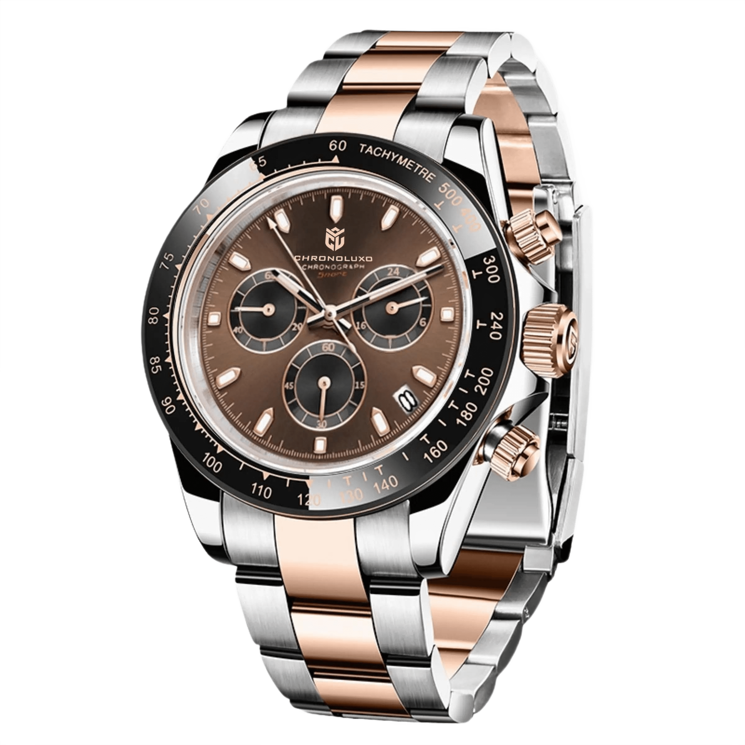 CHRONOLUXO PD-1644 Gold Brown
