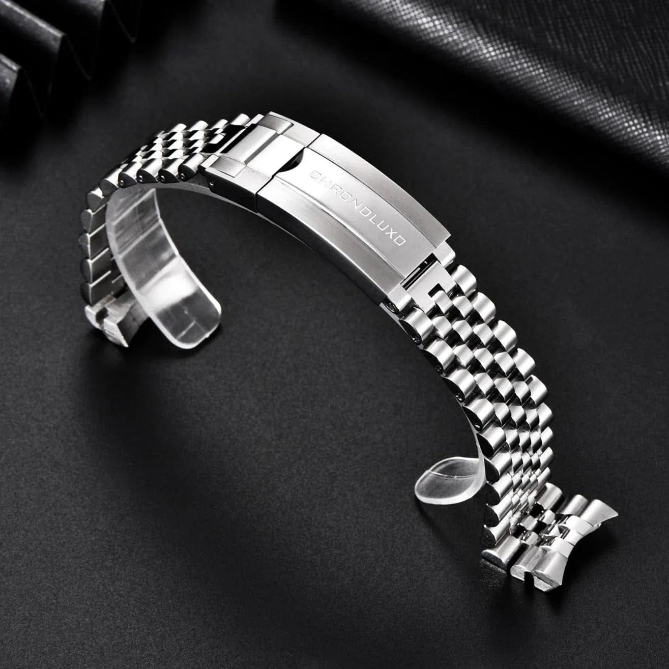 CHRONOLUXO PD-1645 20mm Jubilee Bracelet Silver
