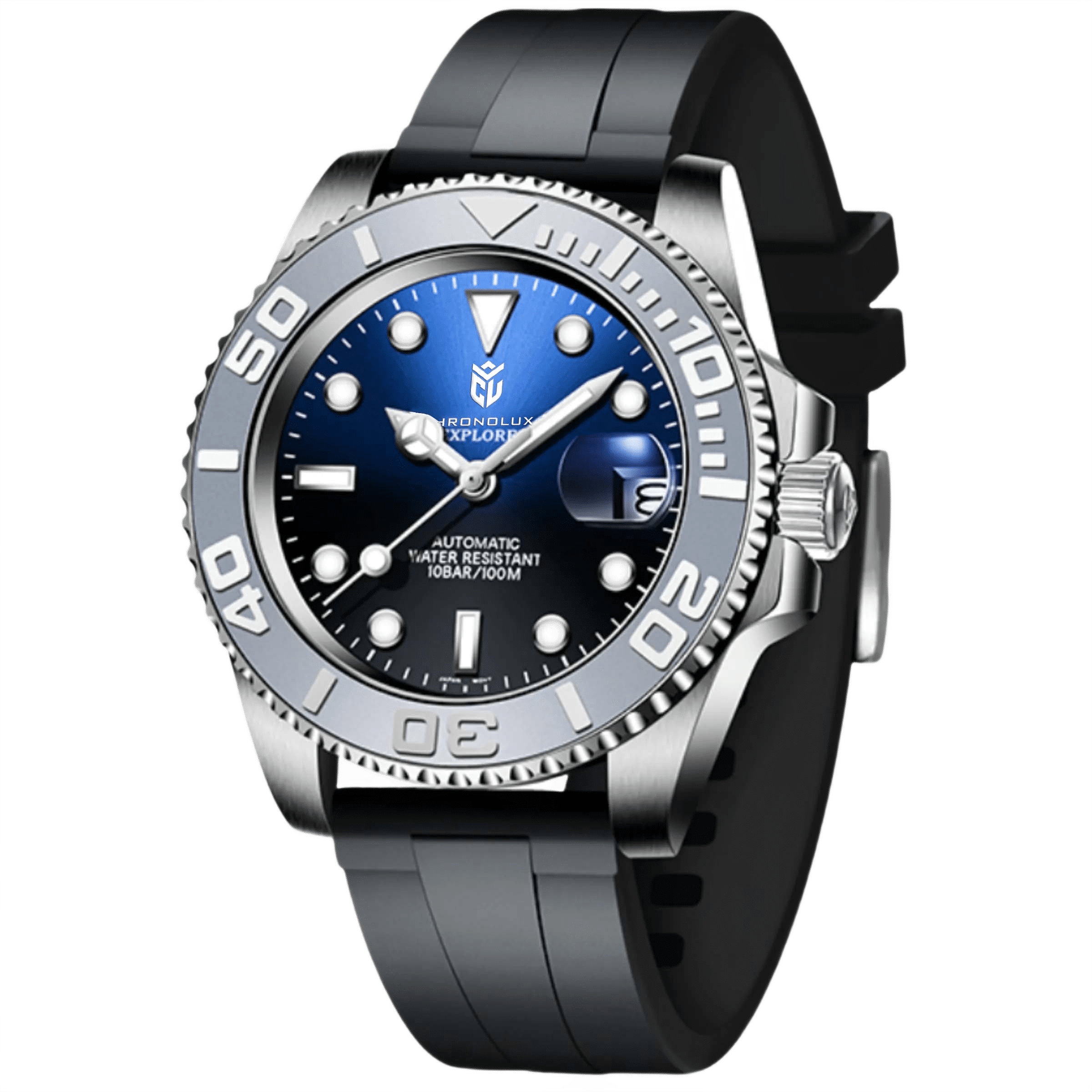 CHRONOLUXO PD-1651 Gray blue / Rubber