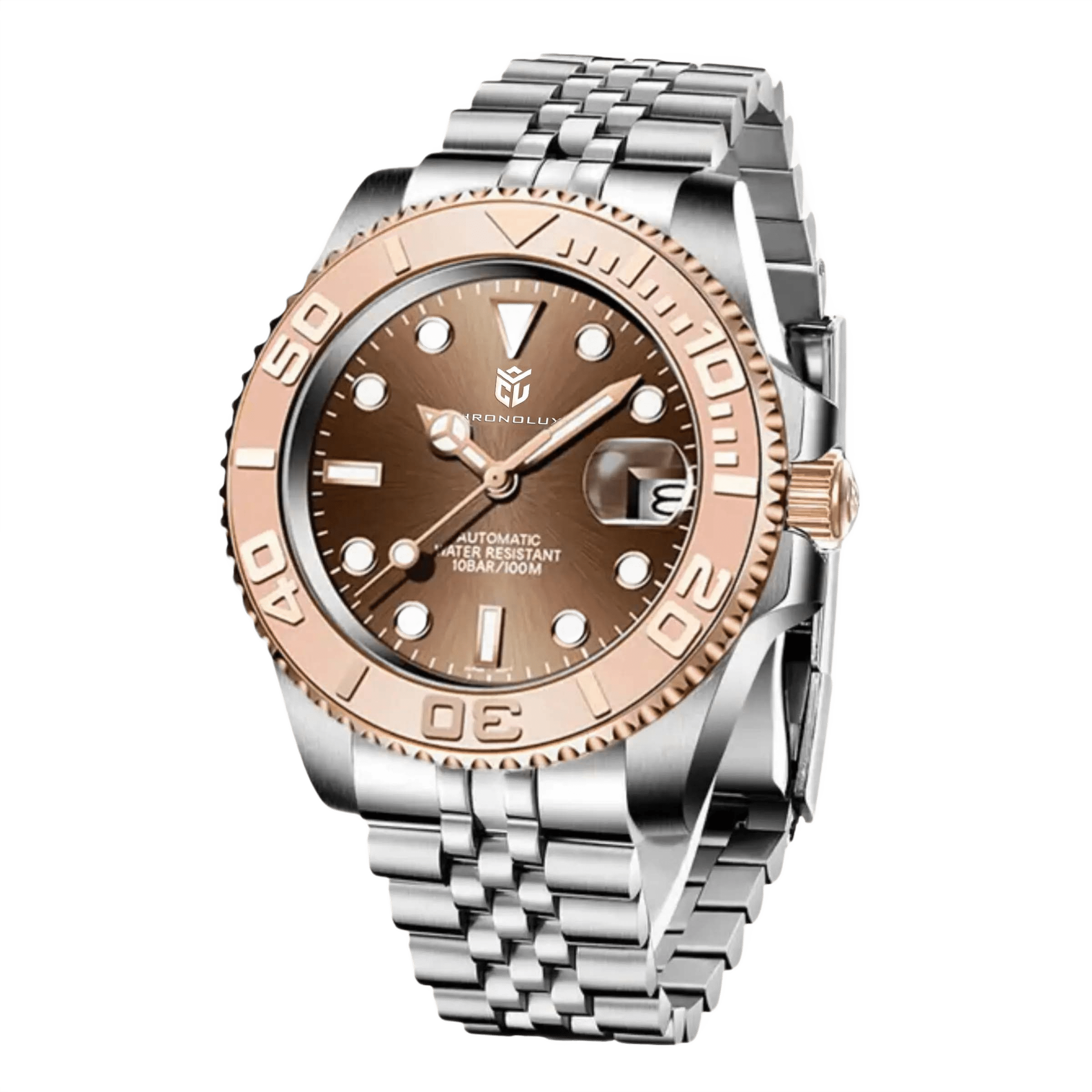 CHRONOLUXO PD-1651 Rose Gold Gold black / Oyster