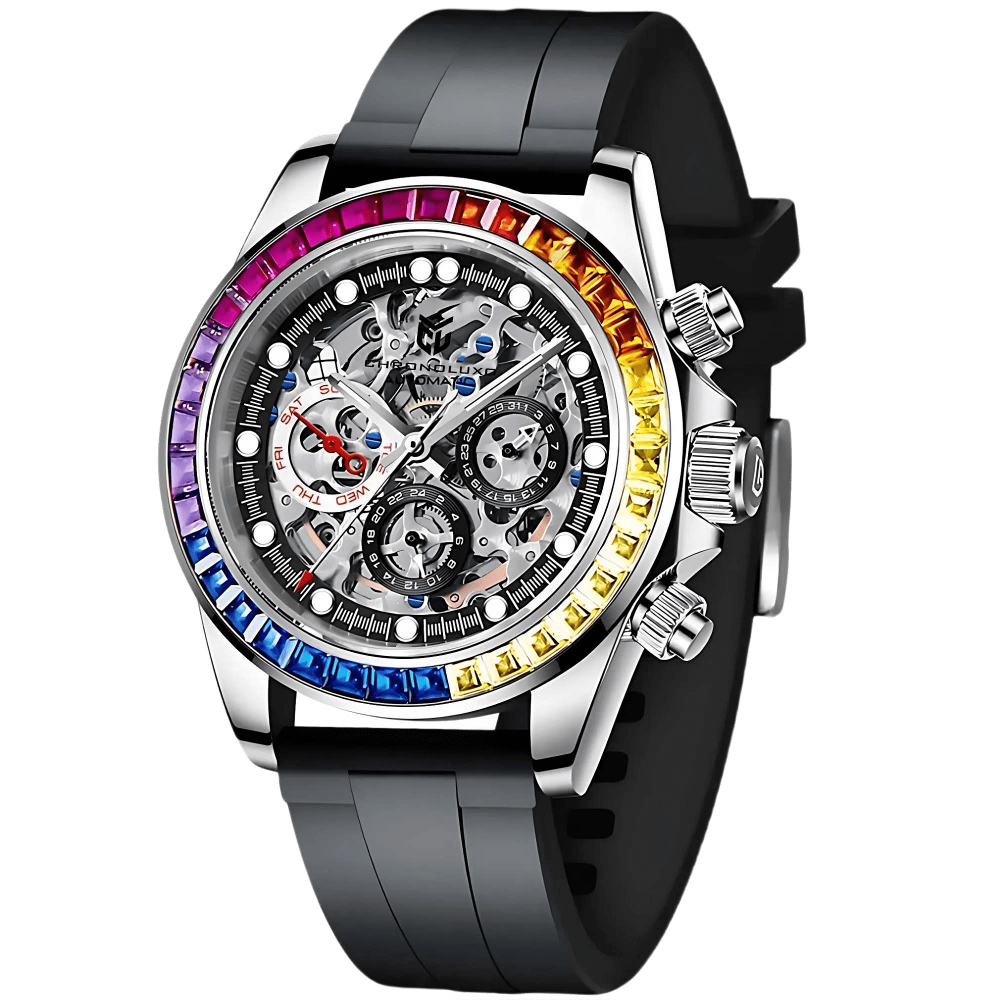 CHRONOLUXO PD-1653 Rainbow / Rubber
