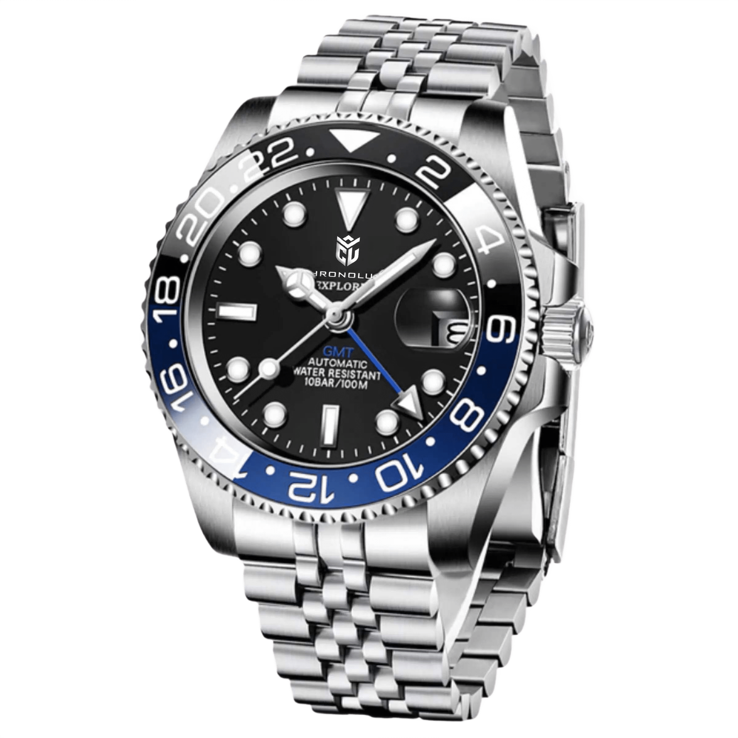 CHRONOLUXO PD-1662 Black Blue / Jubilee