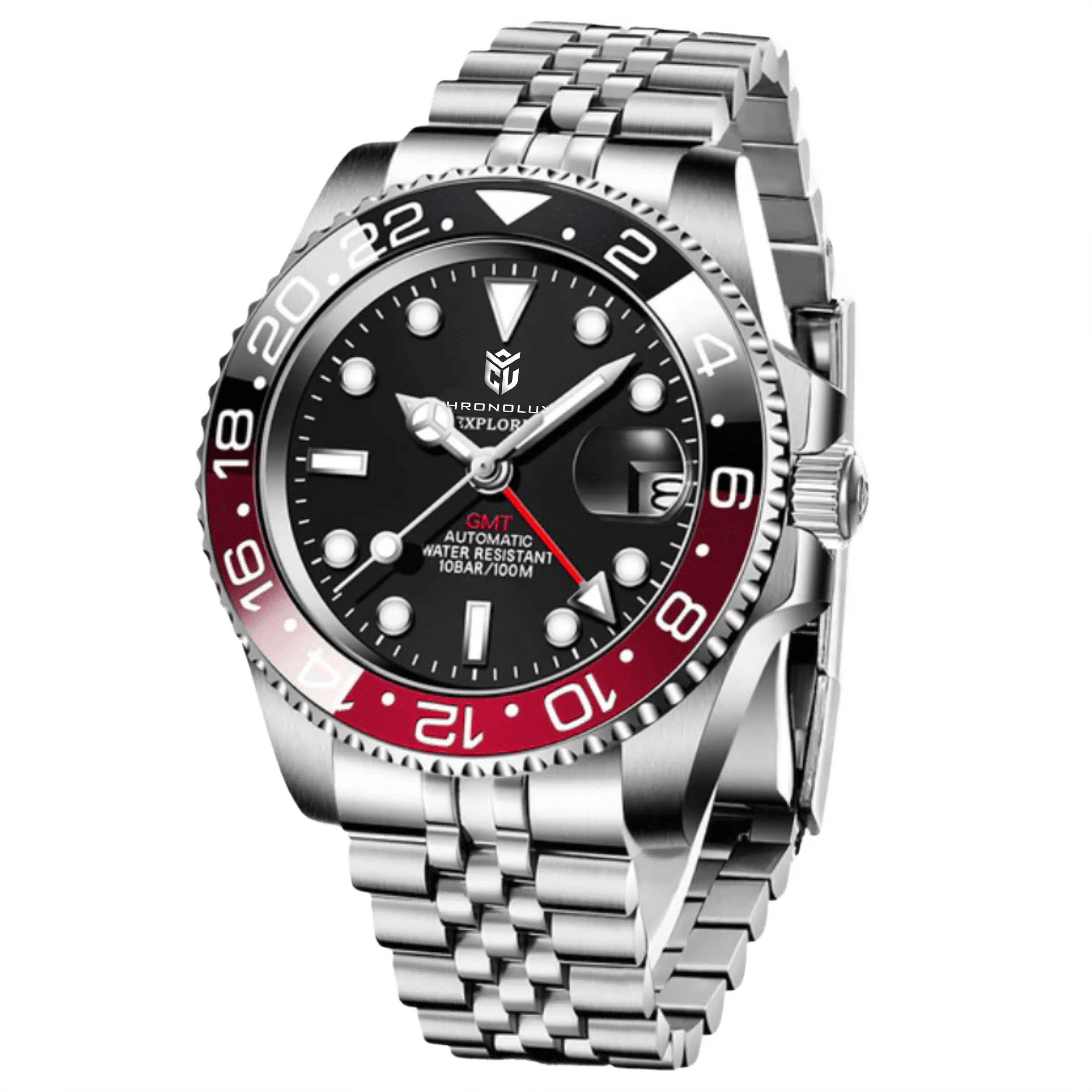 CHRONOLUXO PD-1662 Black Red / Jubilee