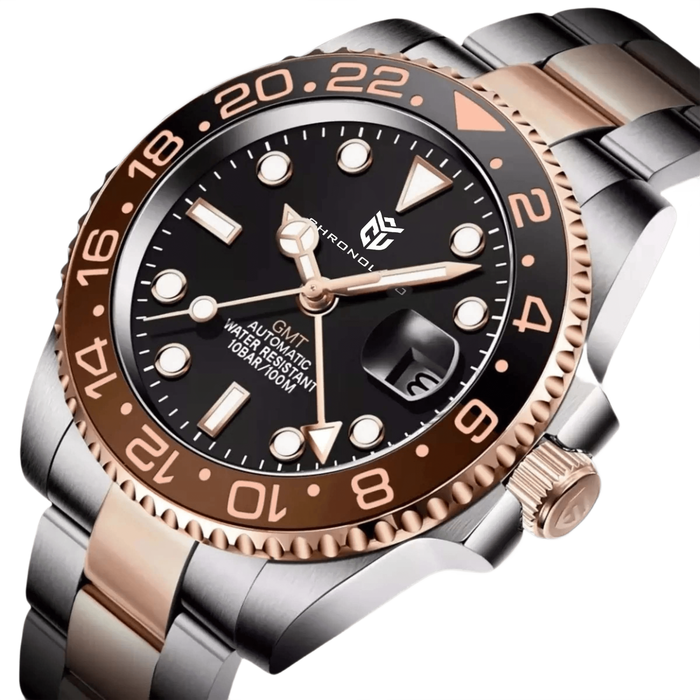 CHRONOLUXO PD-1662 GMT Gold