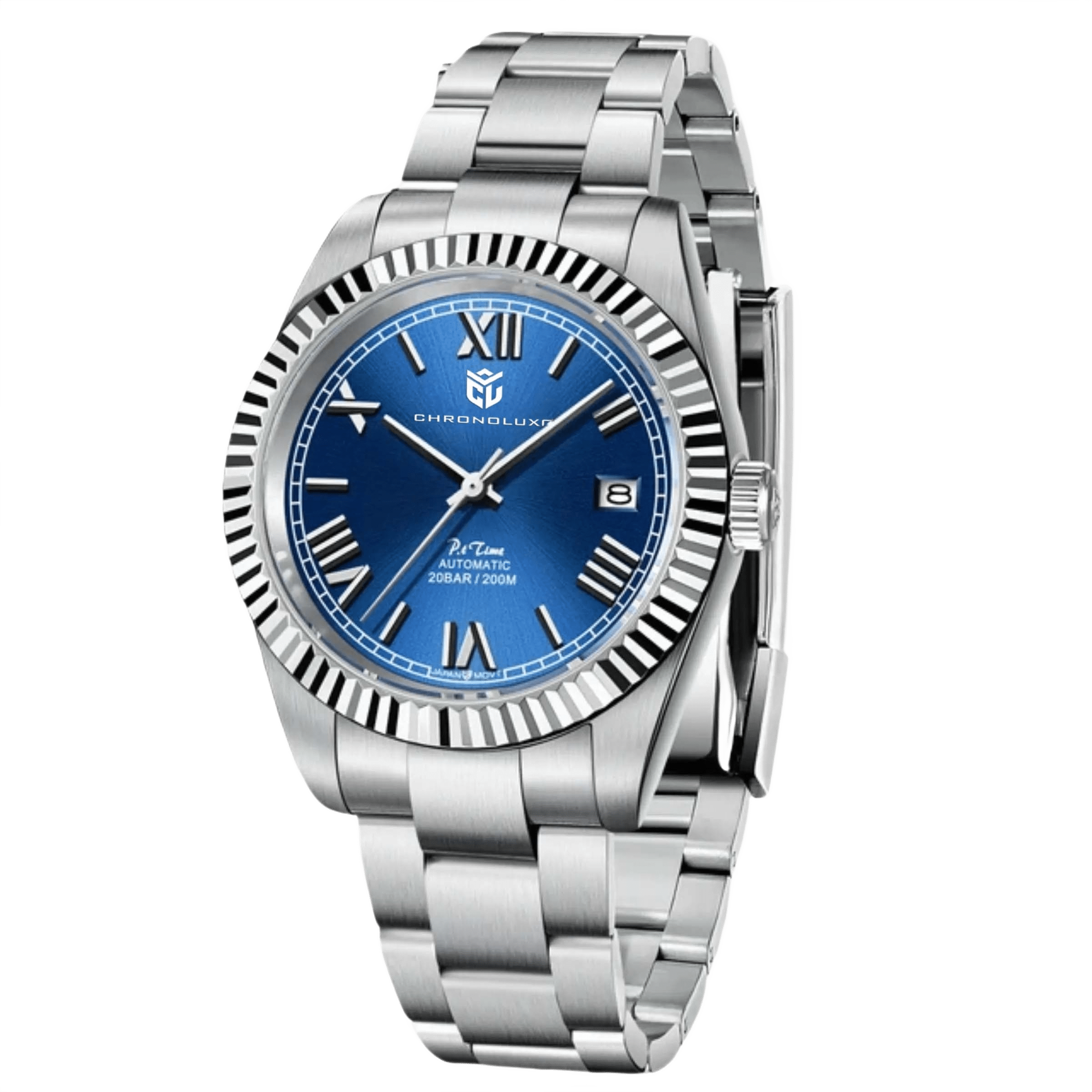 CHRONOLUXO PD-1691 Blue / Fluted