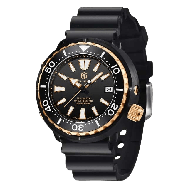CHRONOLUXO PD-1695 Gold Black / Rubber
