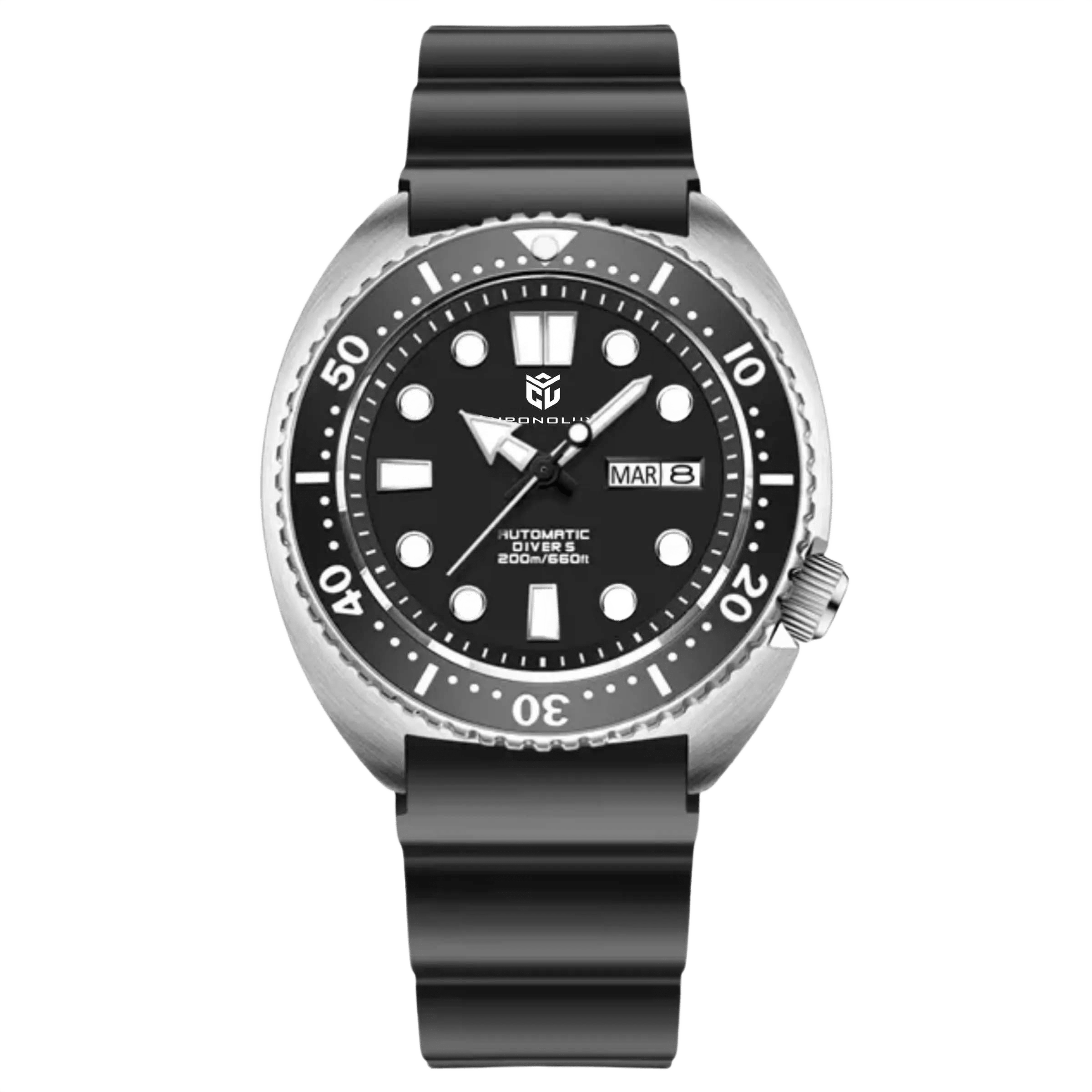 CHRONOLUXO PD-1696 Black / Rubber