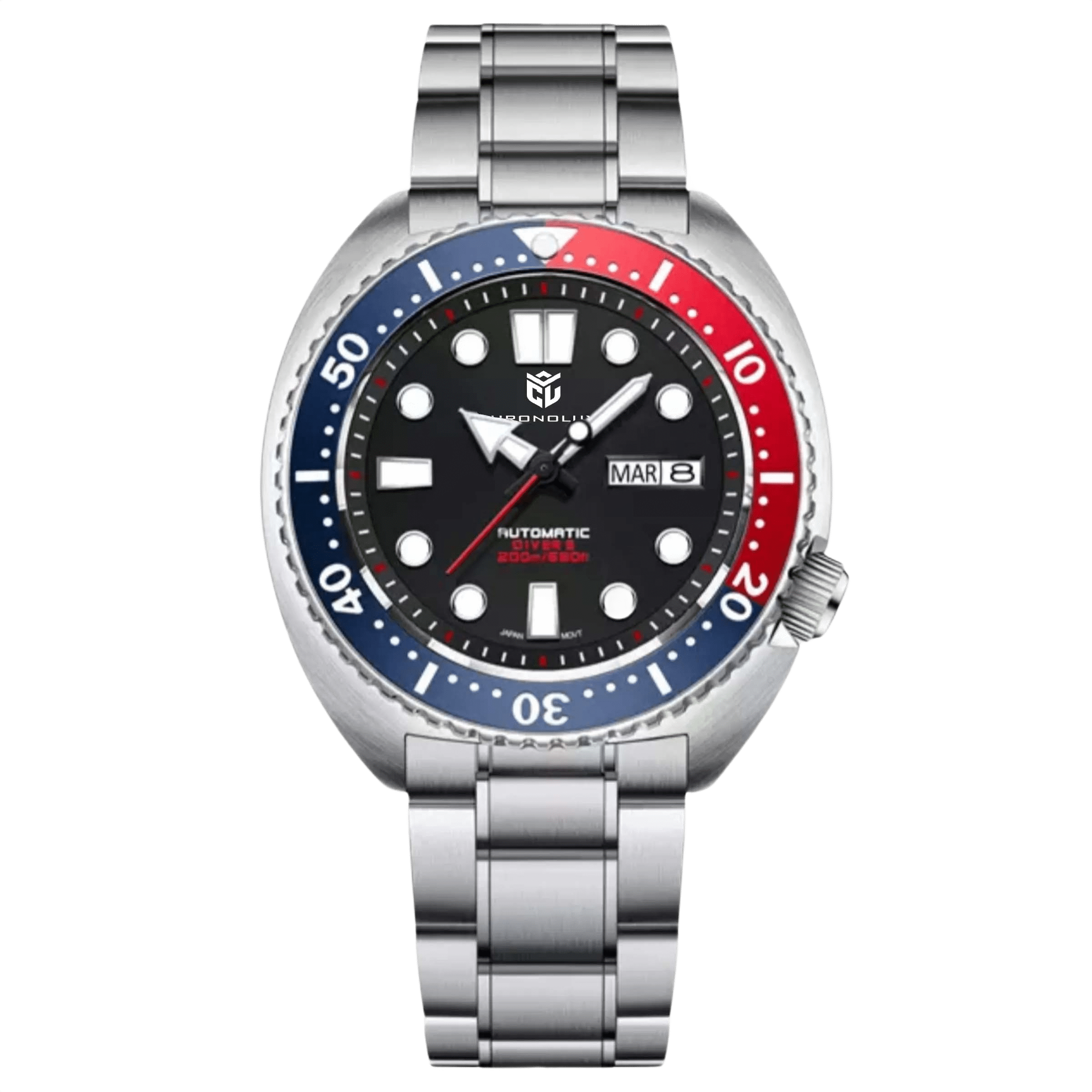 CHRONOLUXO PD-1696 Blue-Red/BlackDial / Oyster