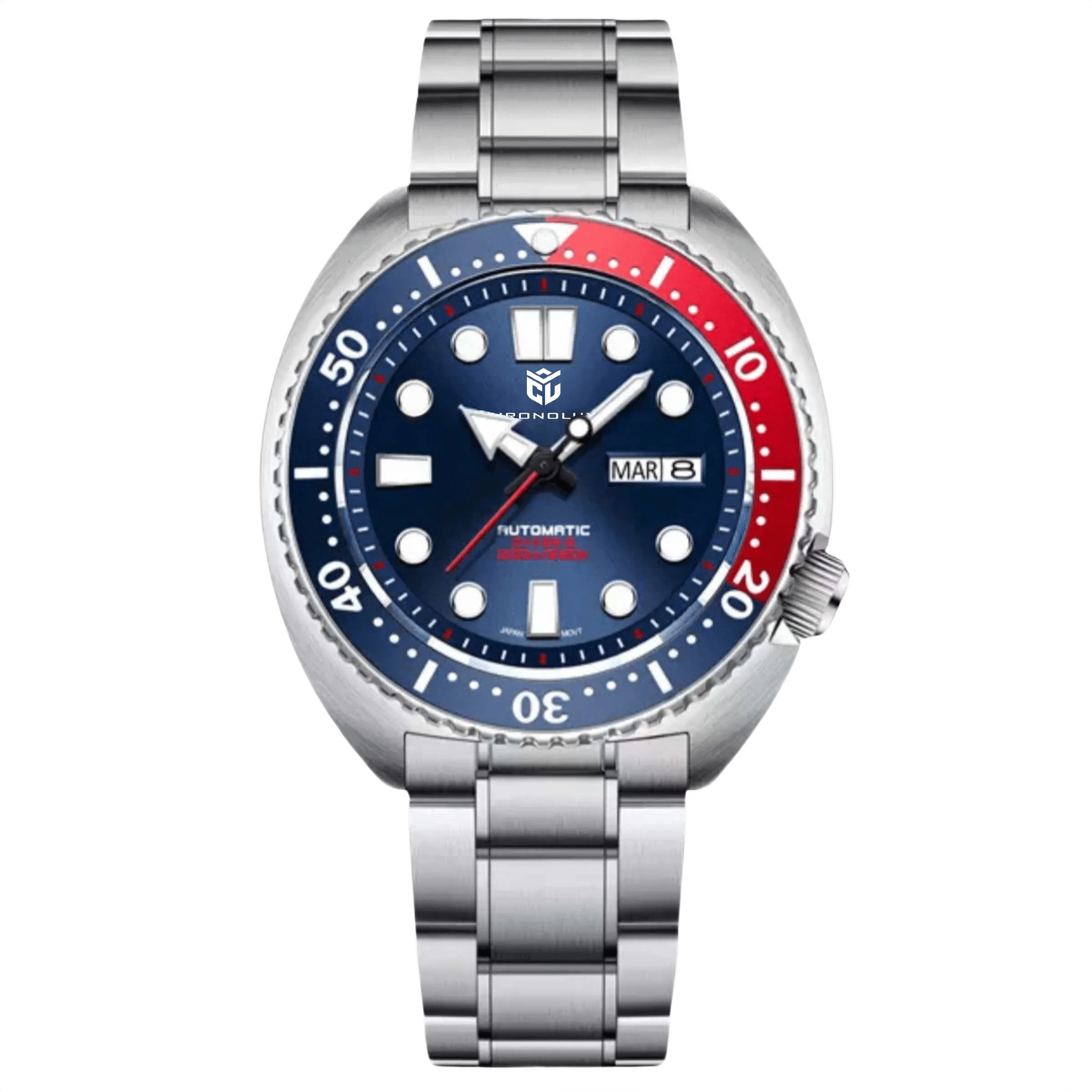 CHRONOLUXO PD-1696 Blue Red / Oyster