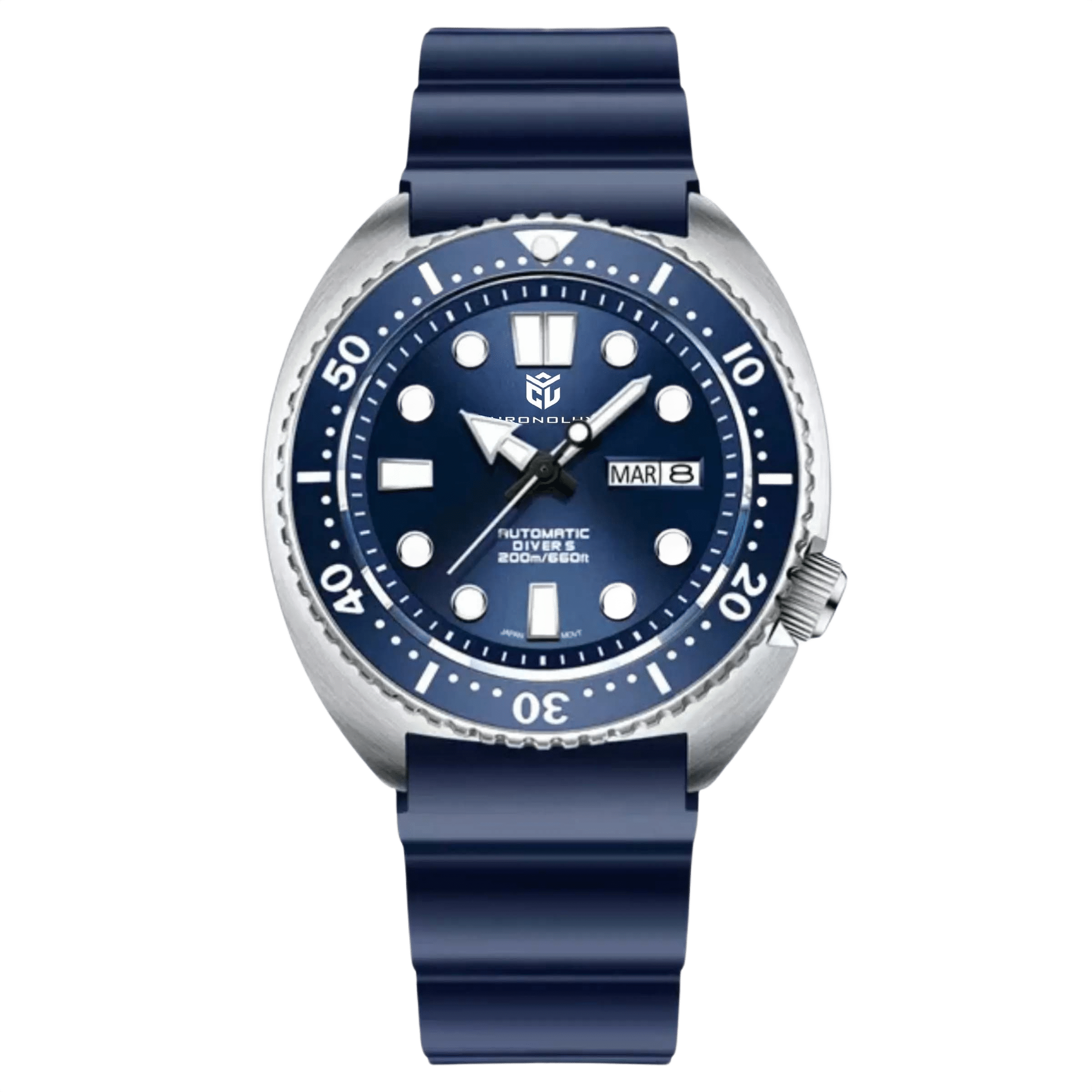 CHRONOLUXO PD-1696 Blue / Rubber