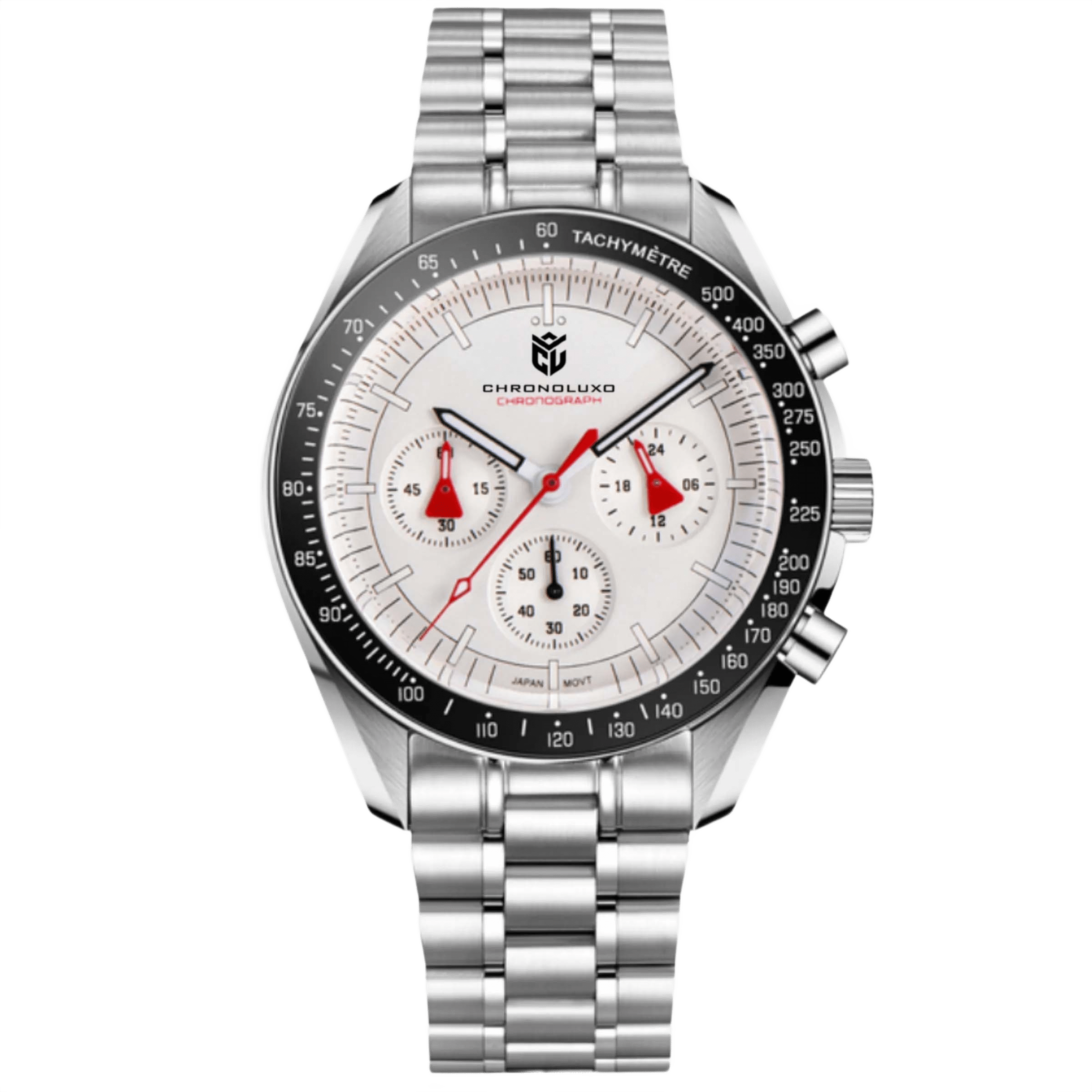 CHRONOLUXO PD-1701 Black Red / Steel