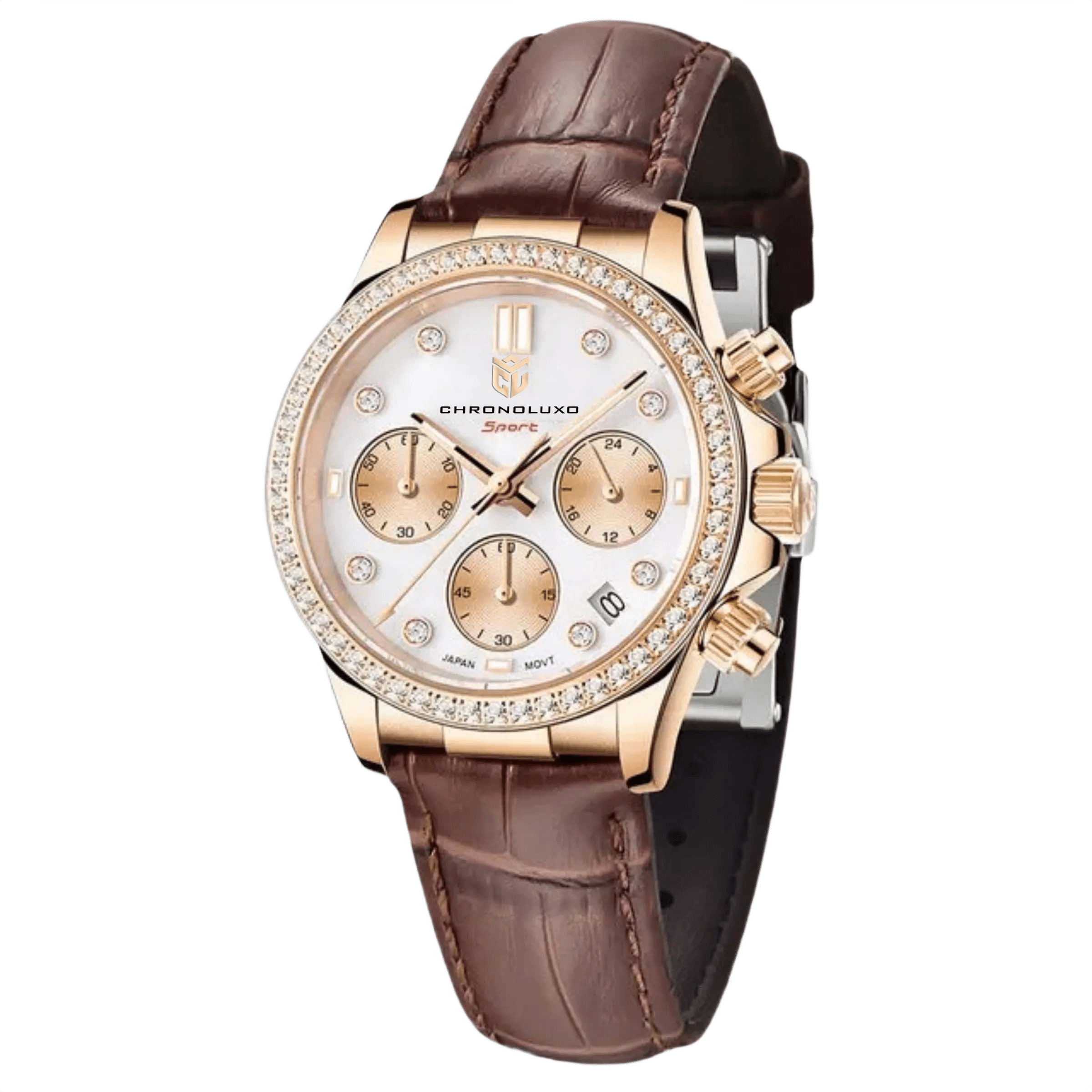 CHRONOLUXO PD-1730 Gold Brown