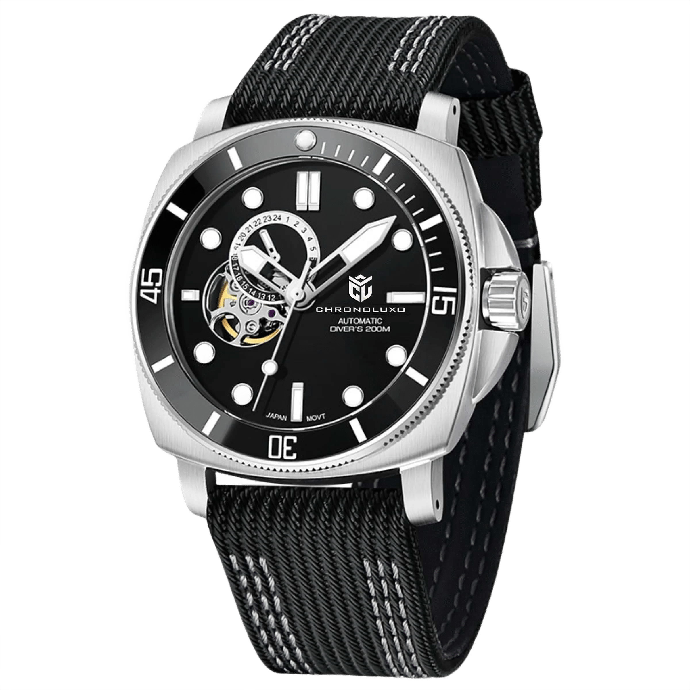 CHRONOLUXO PD-1736 Black / Nylon