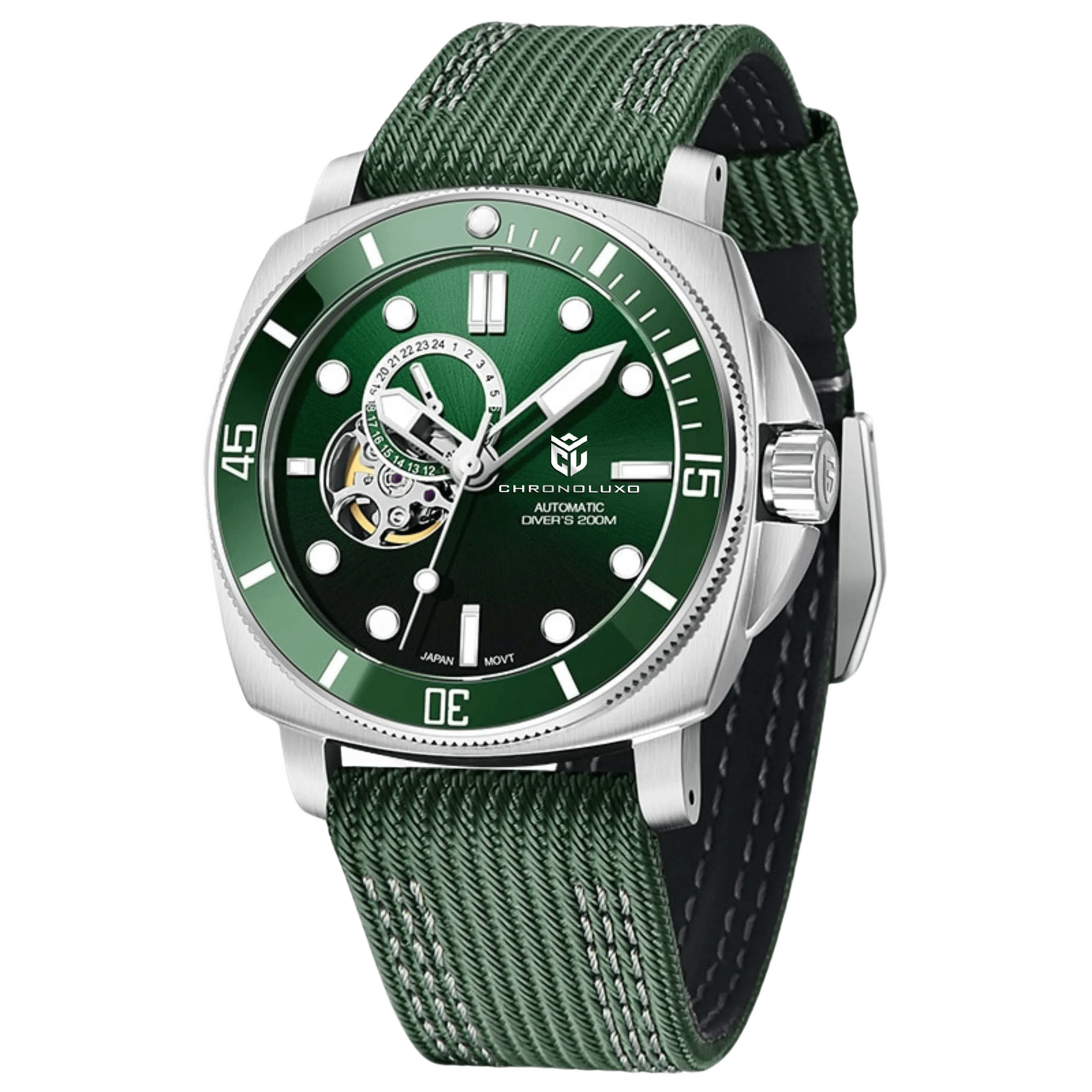 CHRONOLUXO PD-1736 Green / Nylon