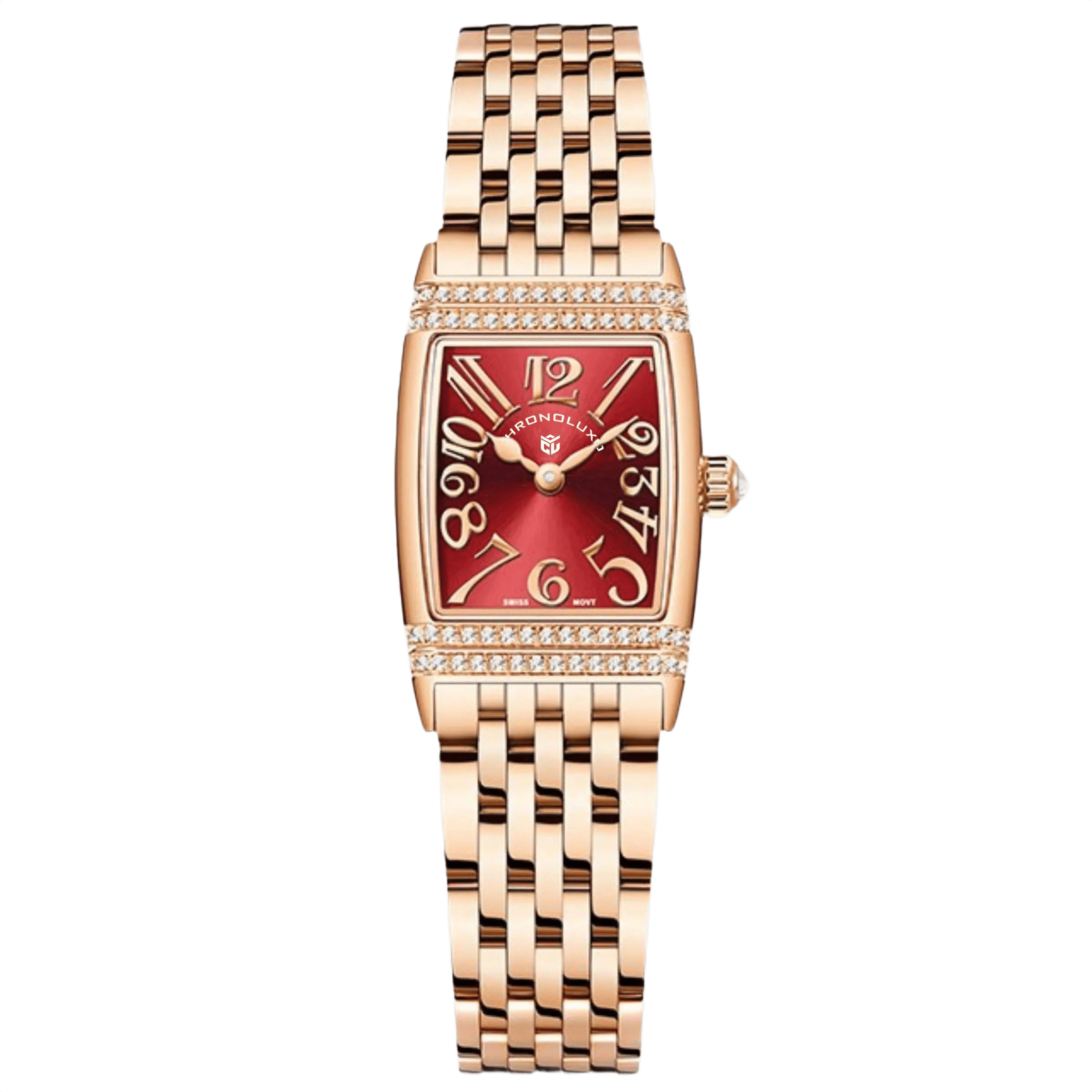 CHRONOLUXO PD-1737 Red / Gold