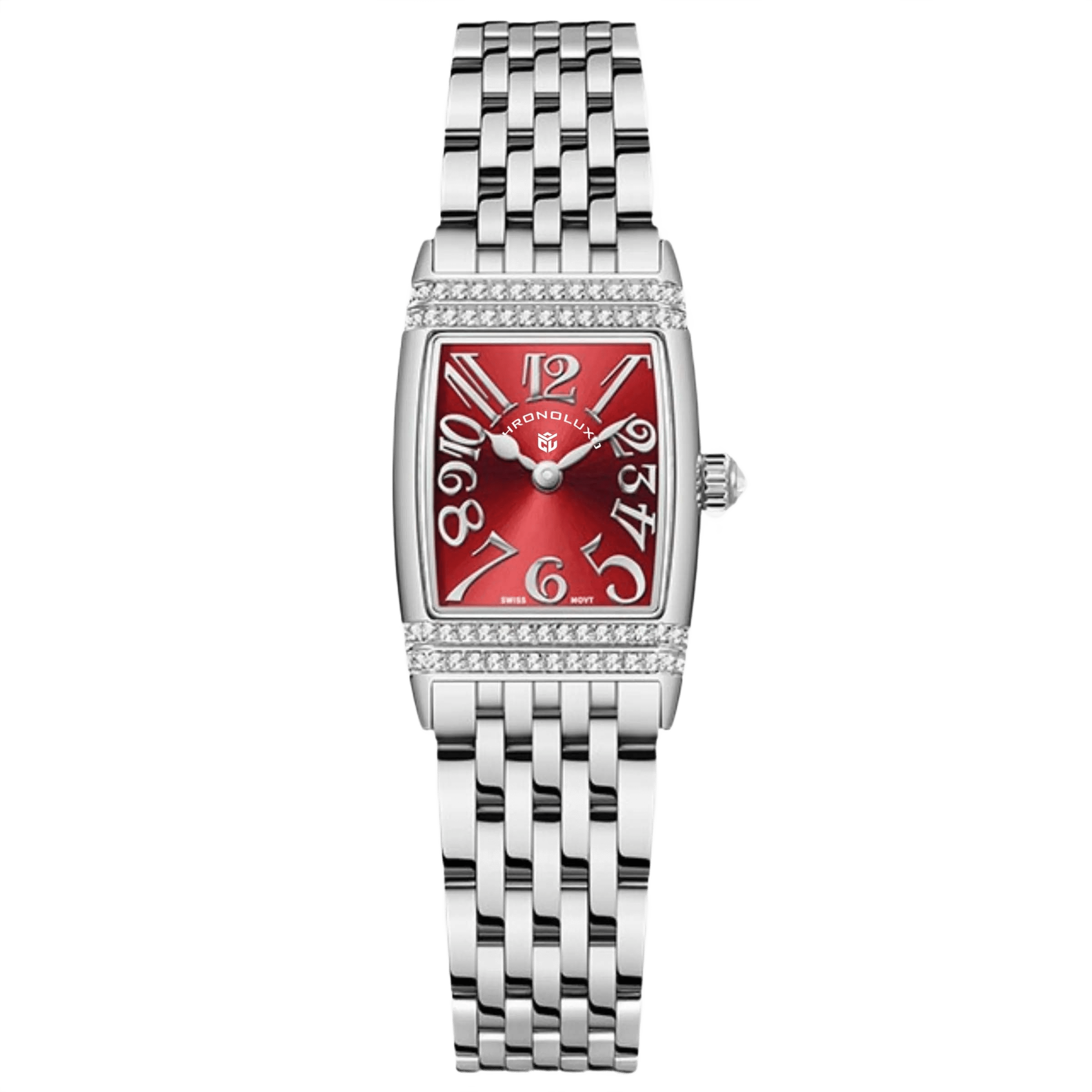 CHRONOLUXO PD-1737 Red / Silver