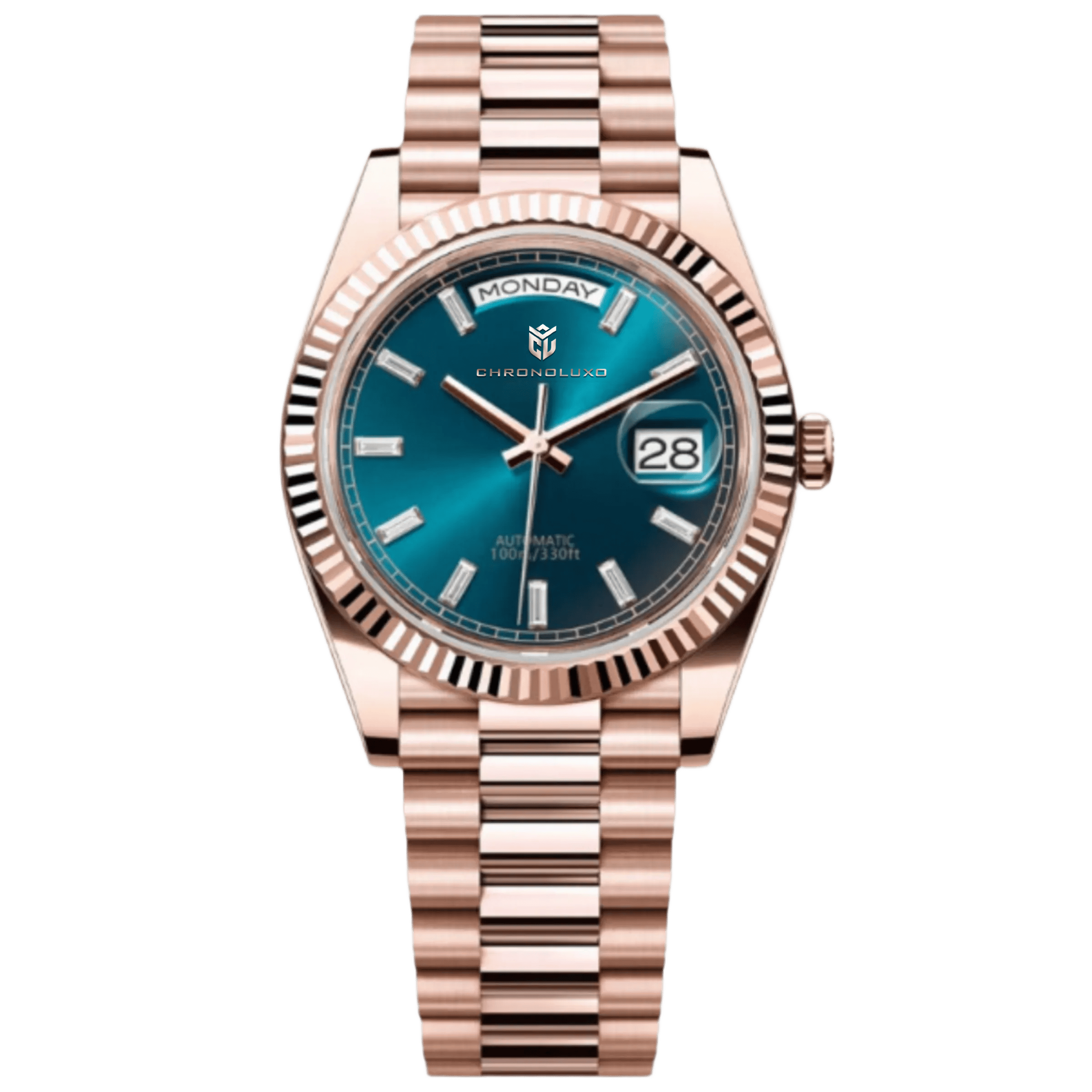 CHRONOLUXO PD-1783 Rose Gold Blue