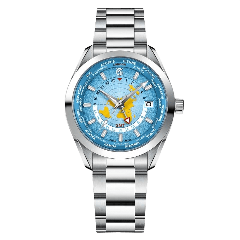 CHRONOLUXO PD-1788 GMT Seiko NH34 Sky Blue