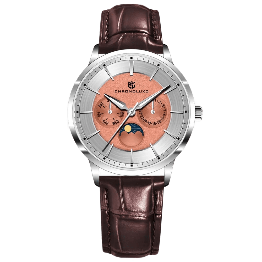 CHRONOLUXO PD-1795 Brown Leather