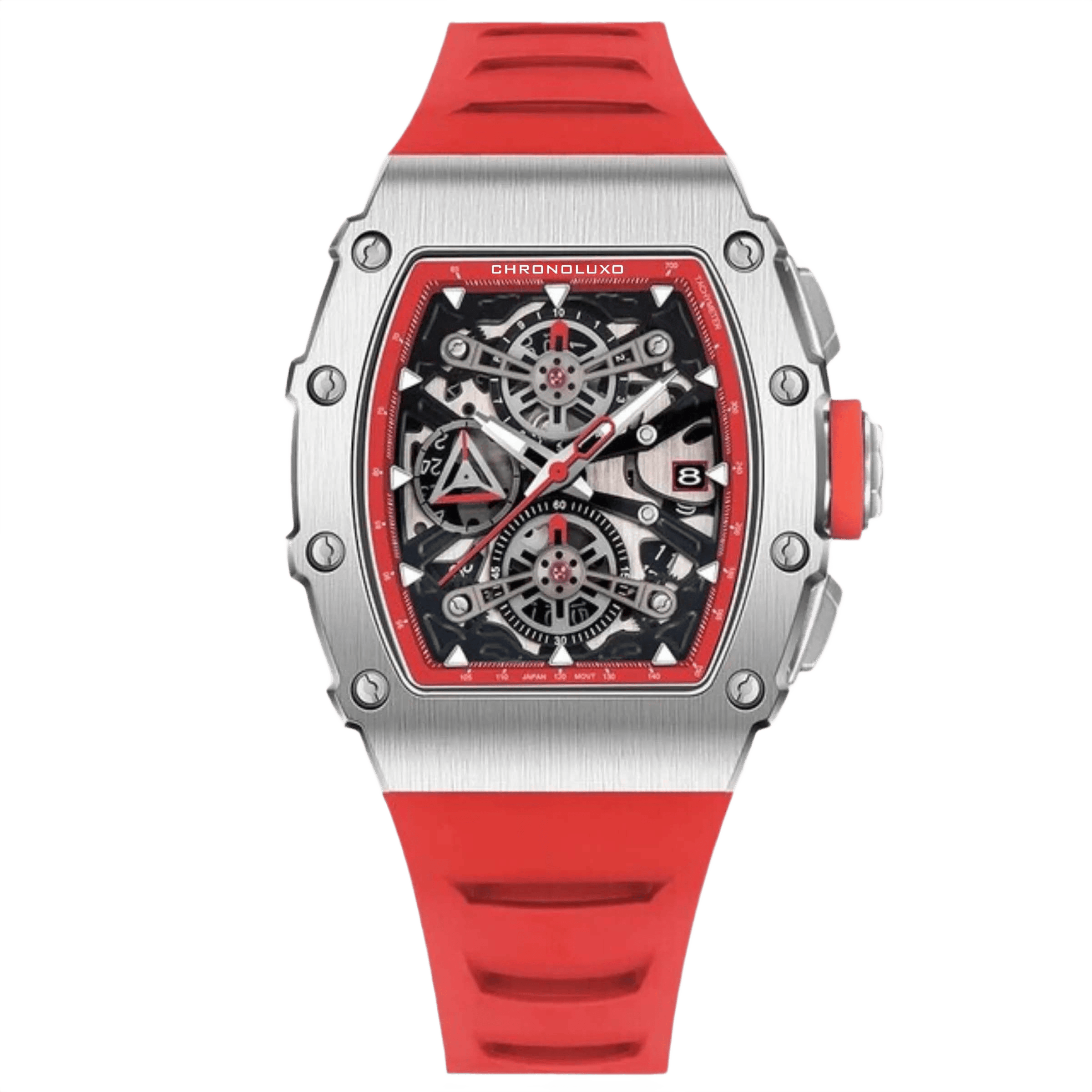 CHRONOLUXO PD-YS011 Red / Silver