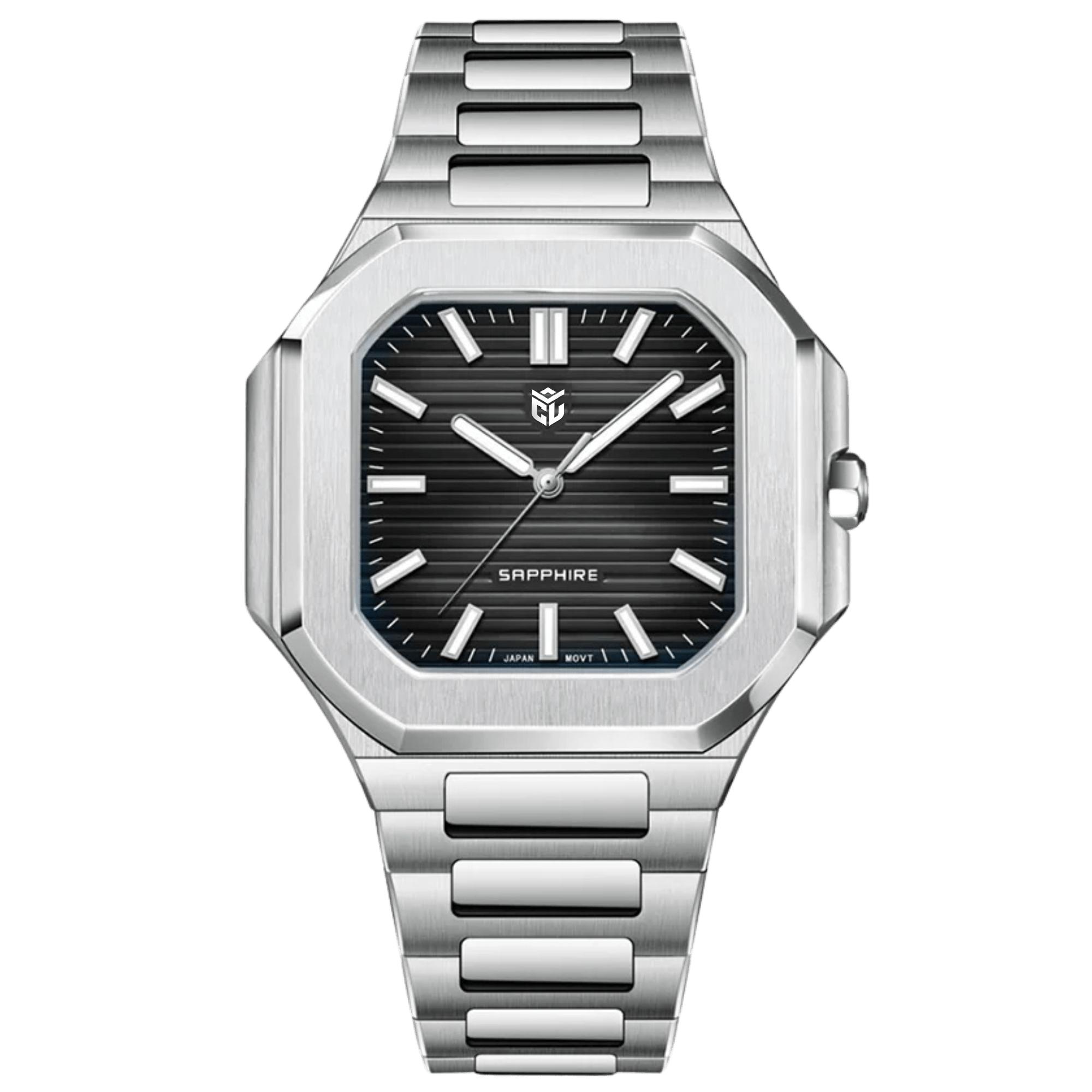 CHRONOLUXO PD-YS019 Sapphire Black / Steel