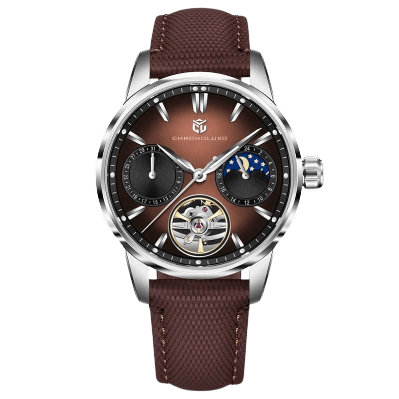 CHRONOLUXO PD-YS021 Silver Brown