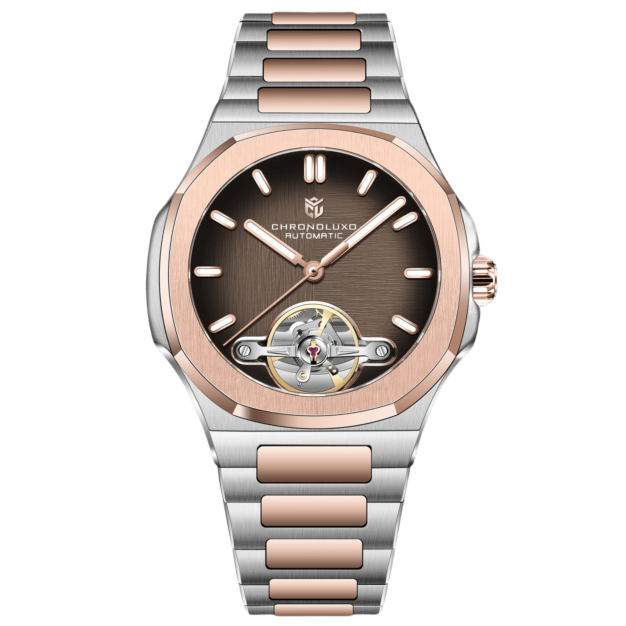 CHRONOLUXO PD-YS025 Rose Gold Black