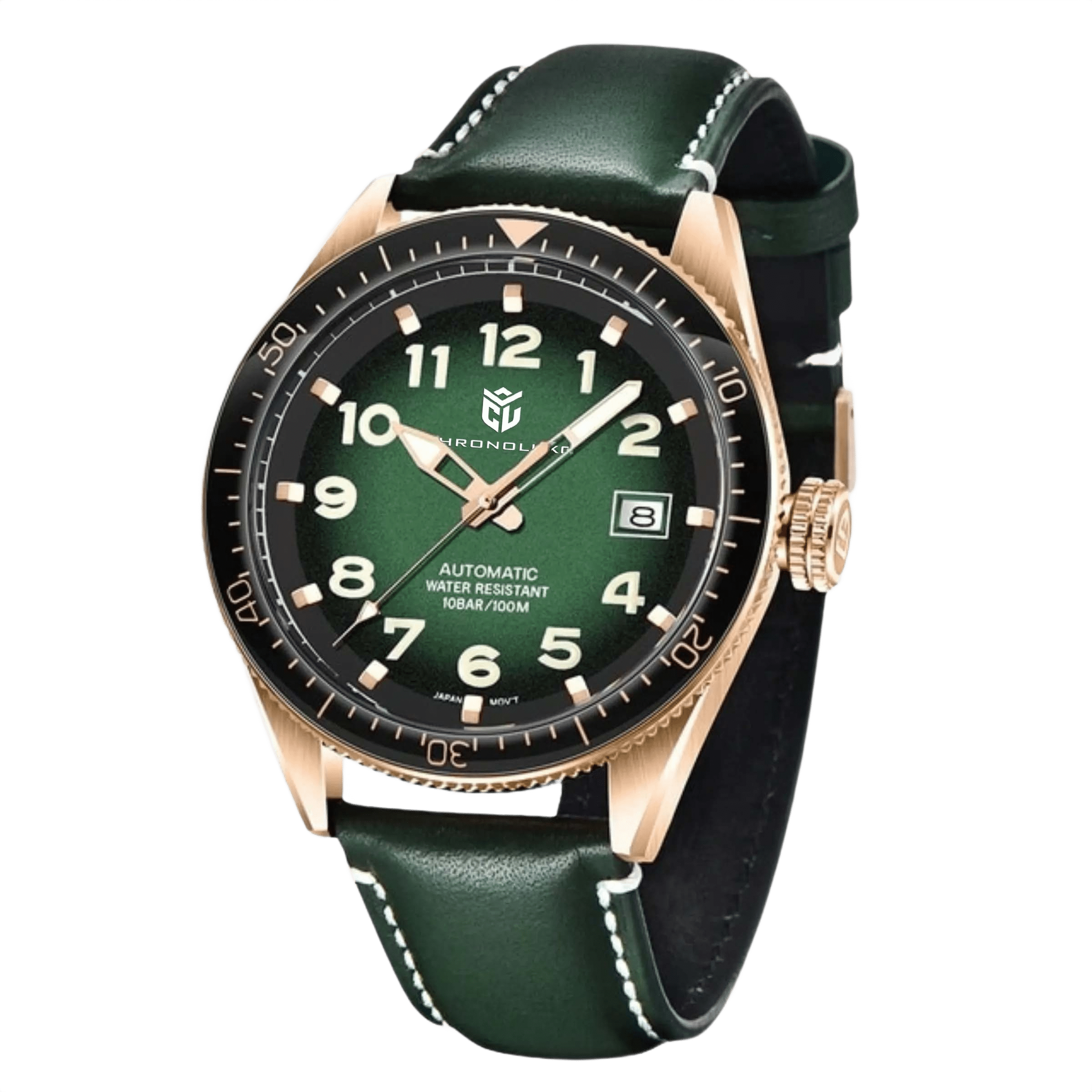 CHRONOLUXO PD-1649 Green / Leather