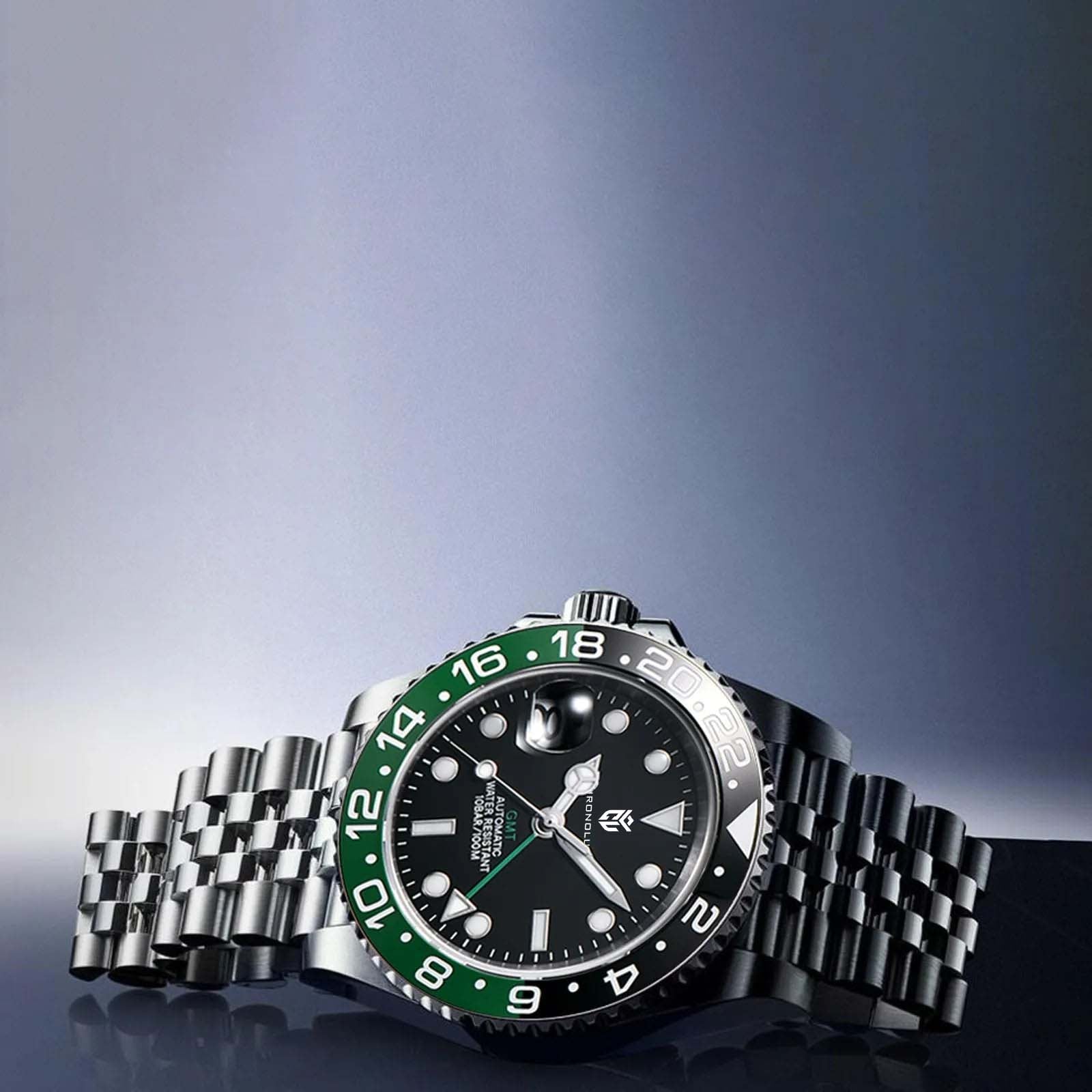 CHRONOLUXO PD-1662 GMT Black Green