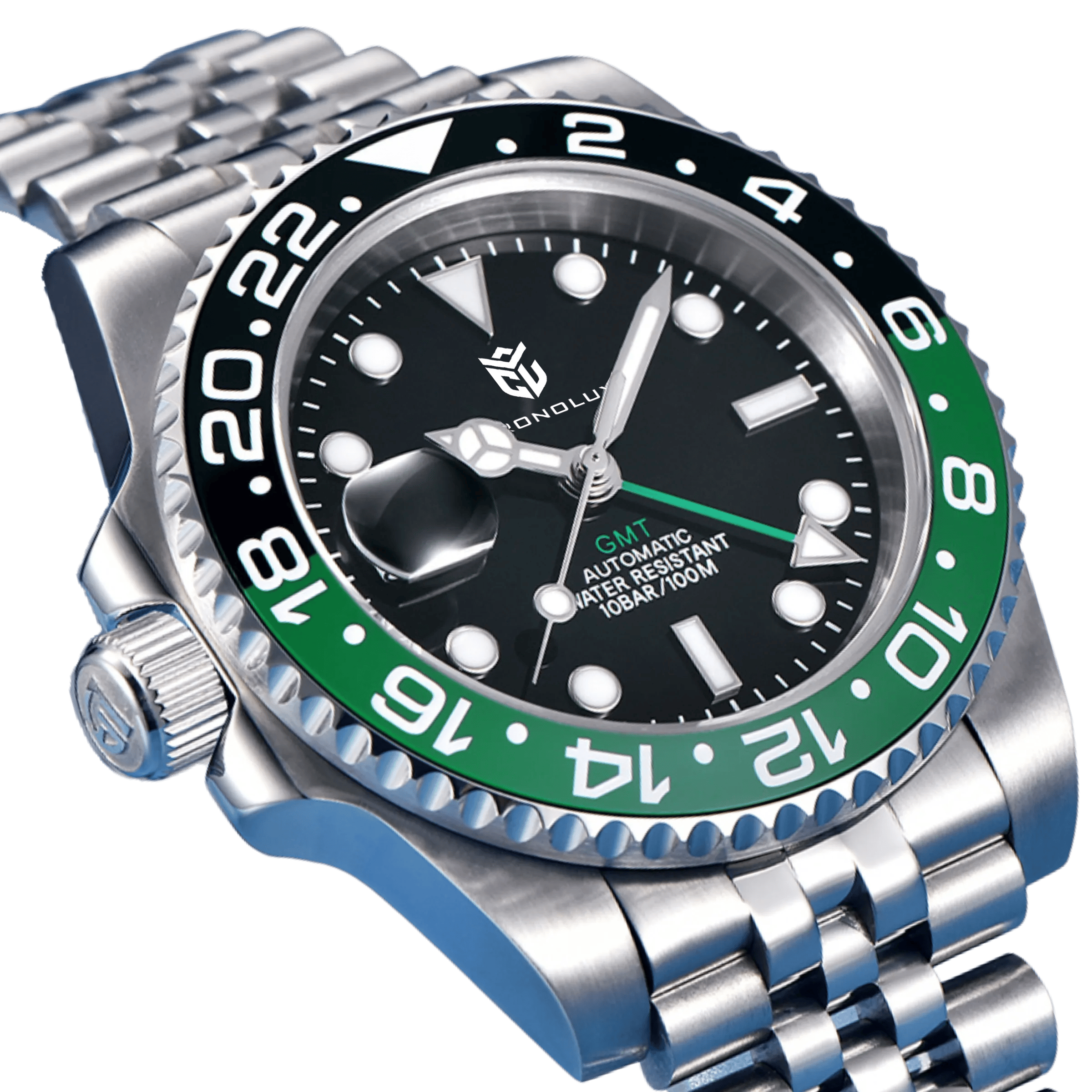 CHRONOLUXO PD-1662 GMT Black Green