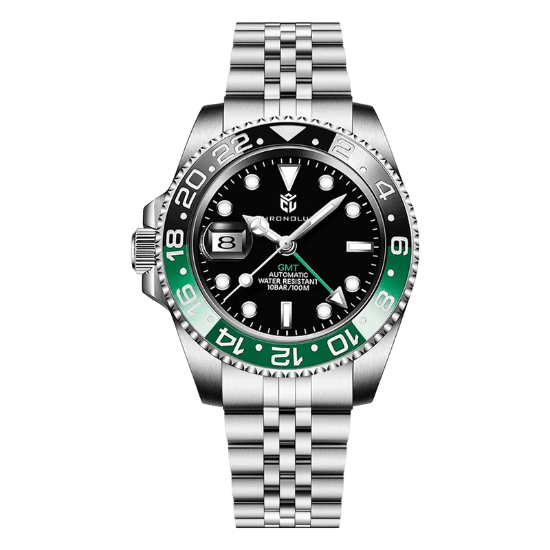 CHRONOLUXO PD-1662 GMT Black Green Jubilee
