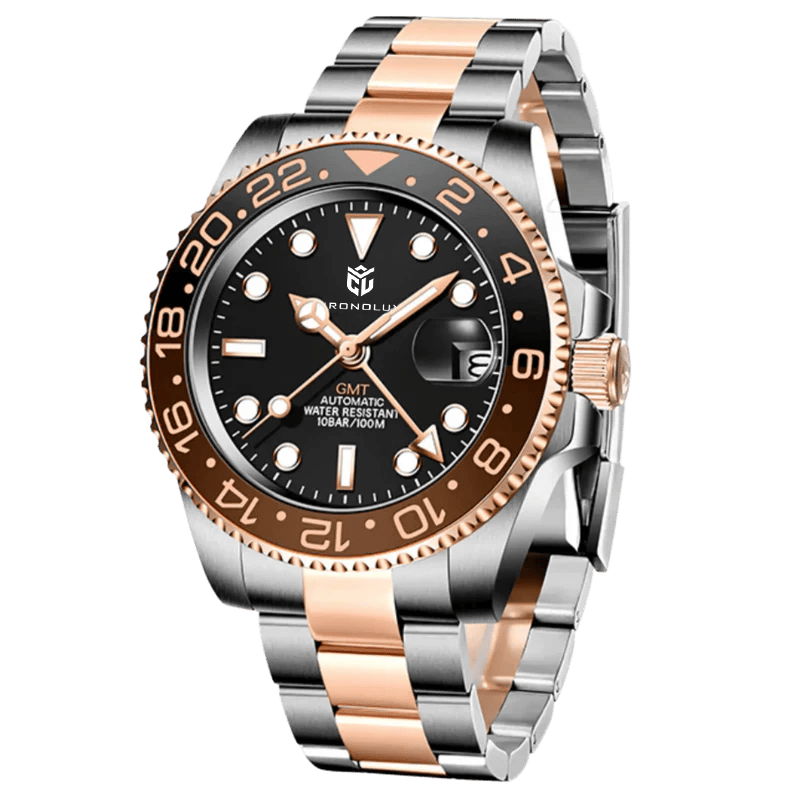 CHRONOLUXO PD-1662 GMT Gold Rose Gold