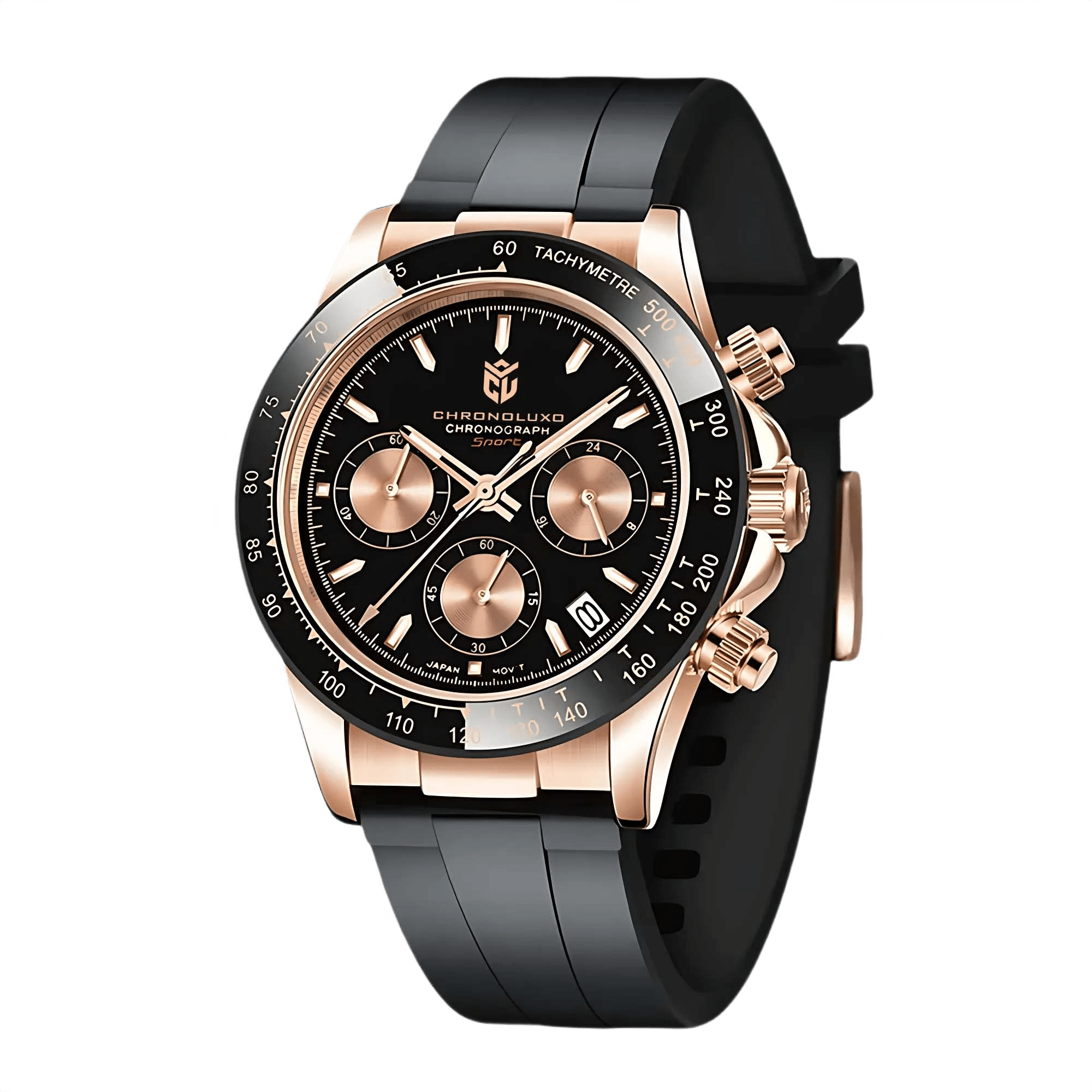 CHRONOLUXO PD-1664 Gold Black