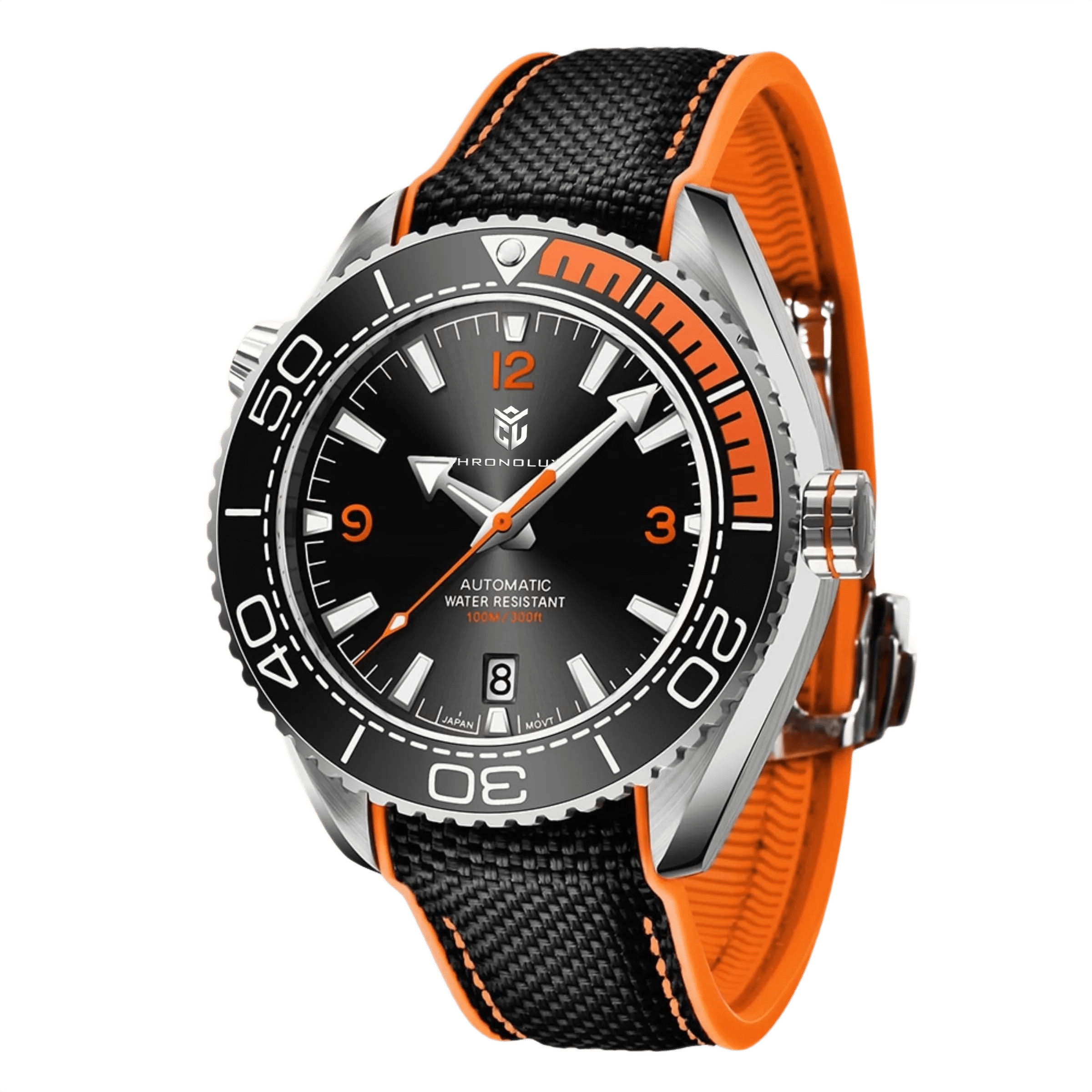 CHRONOLUXO PD-1679 Black-Orange / Nylon