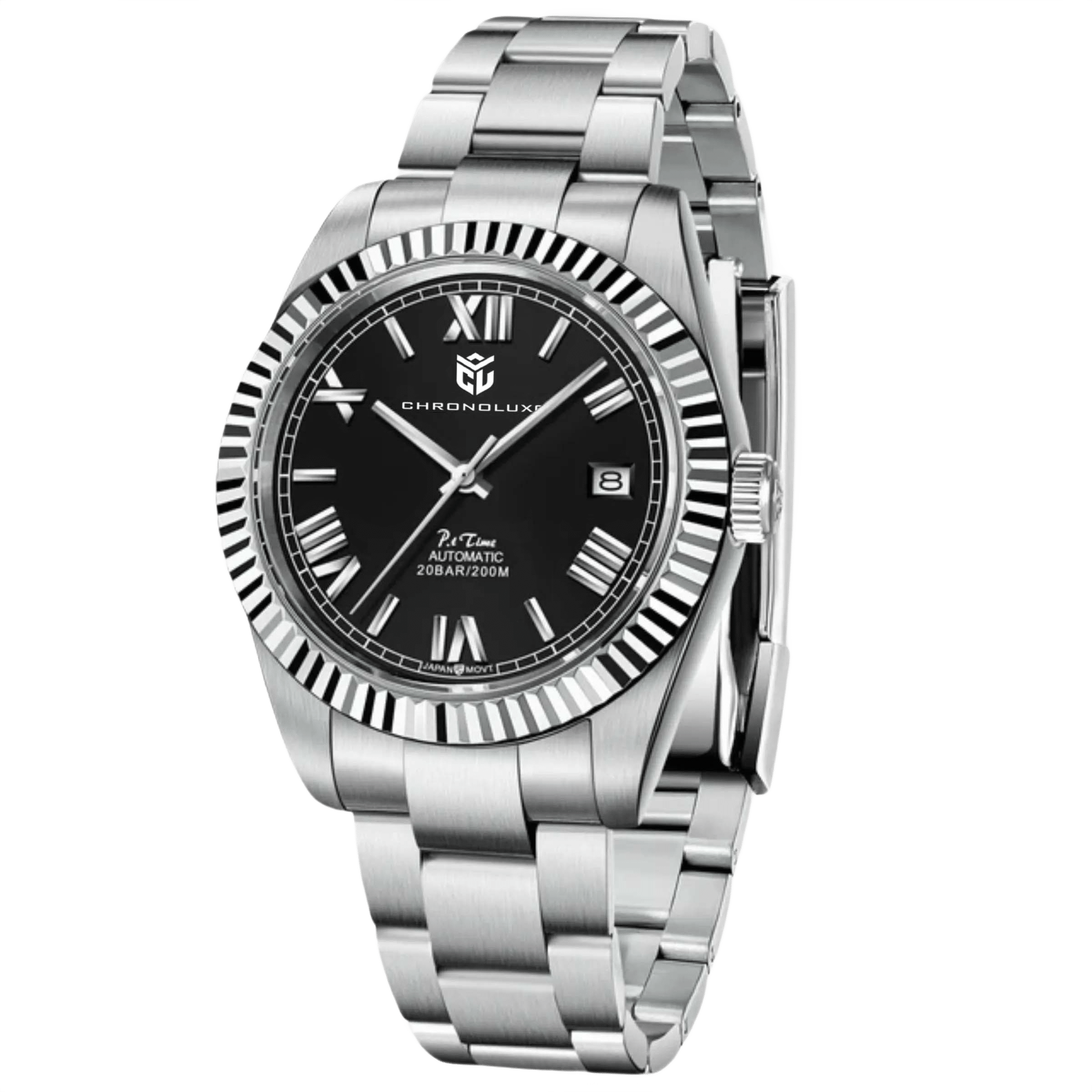 CHRONOLUXO PD-1691 Black / Fluted