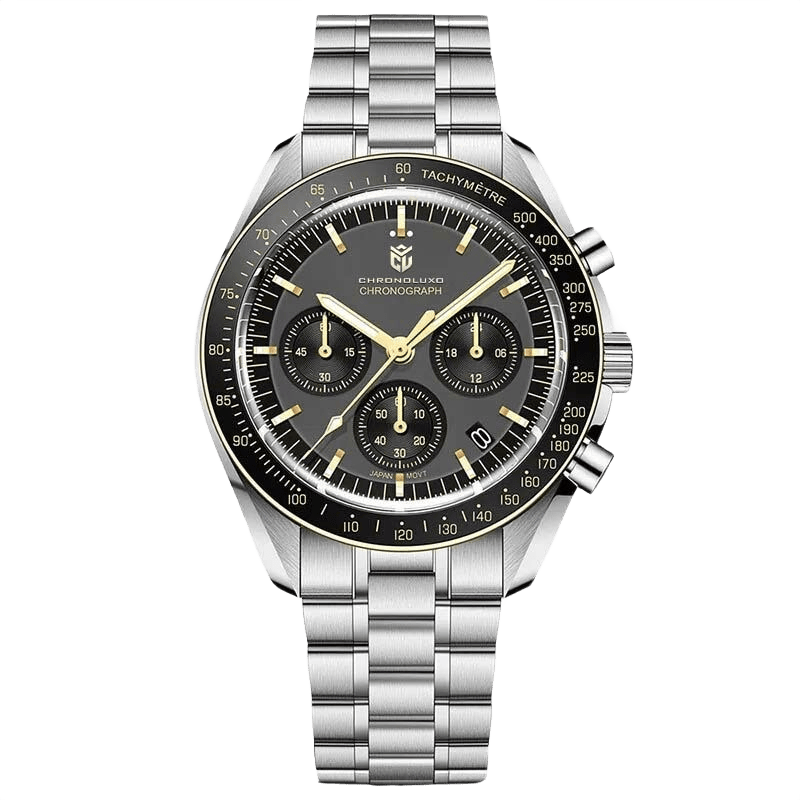 CHRONOLUXO PD-1701 Black Gold / Steel