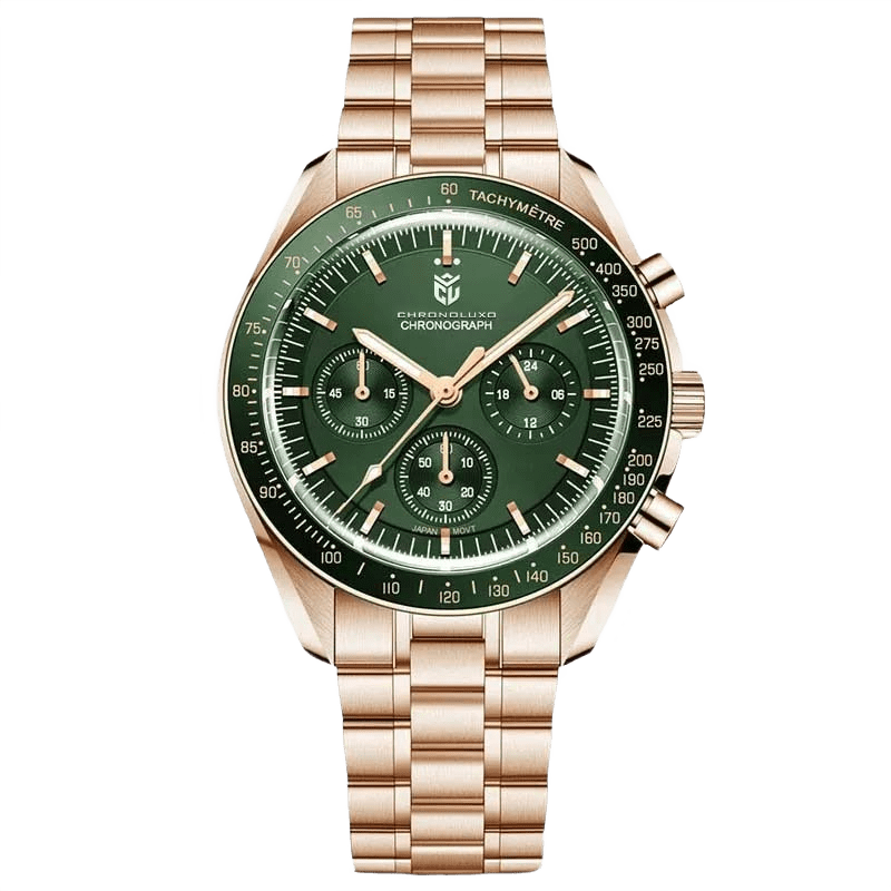 CHRONOLUXO PD-1701 Gold Green / Steel