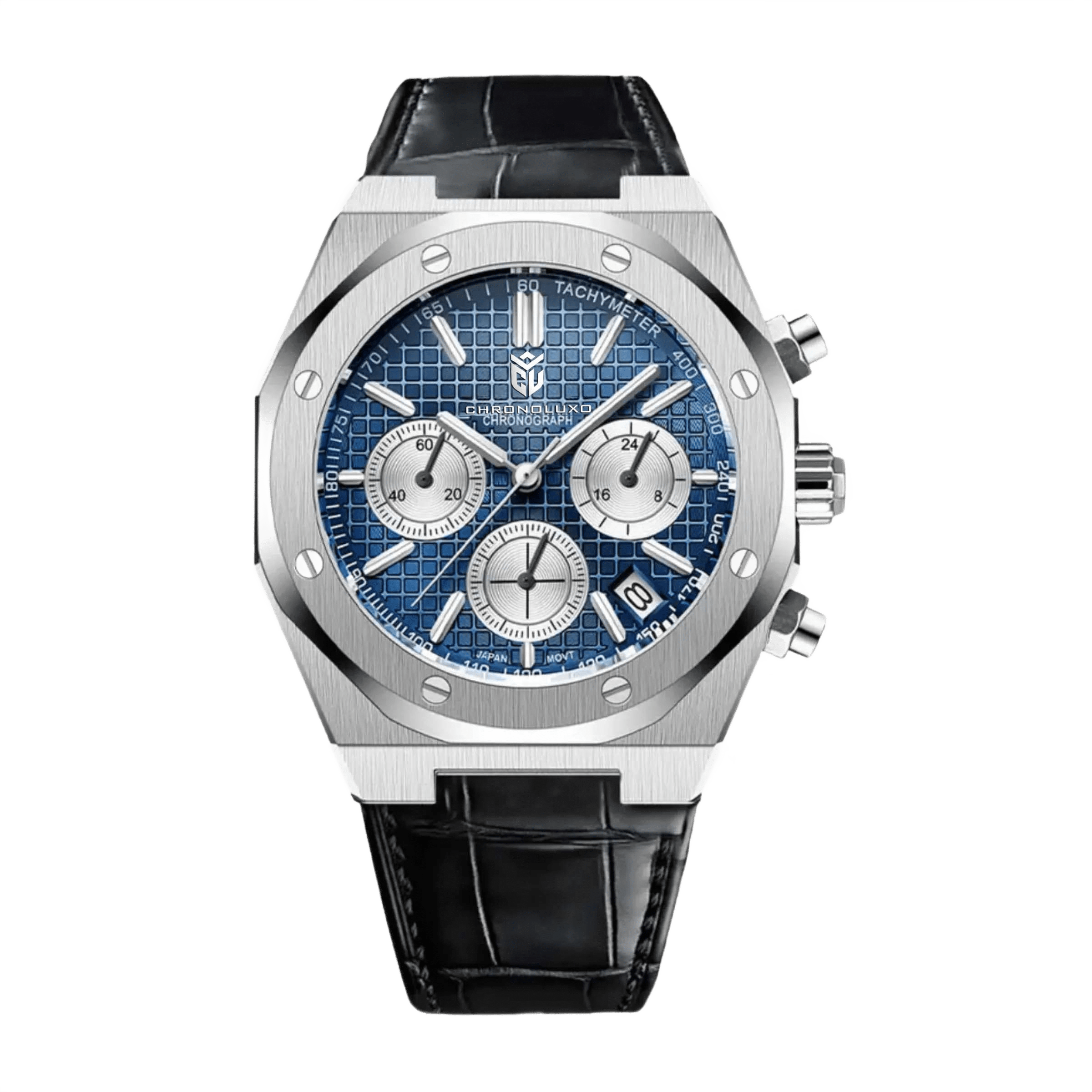 CHRONOLUXO PD-1707 Blue / Leather