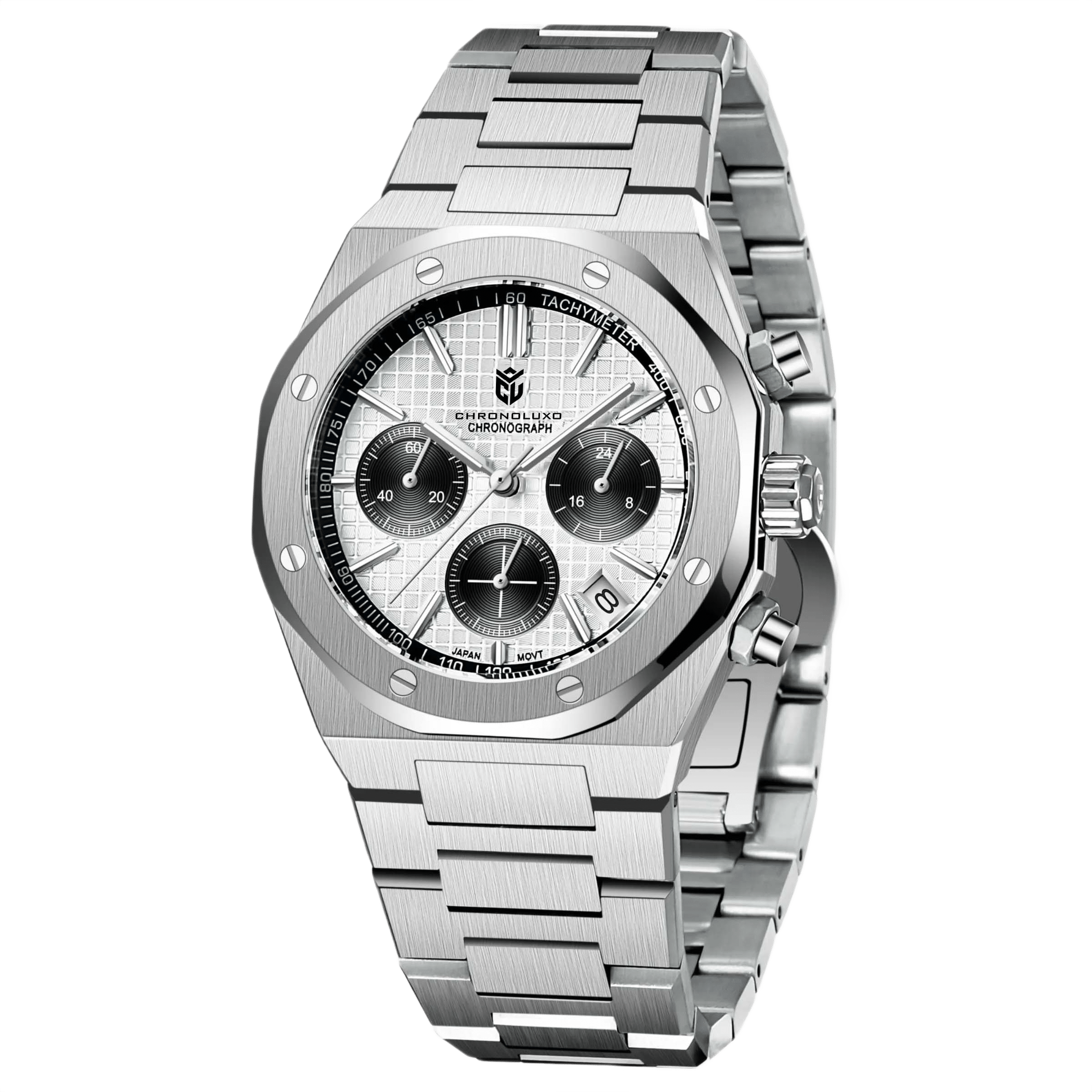 CHRONOLUXO PD-1707 White / Steel