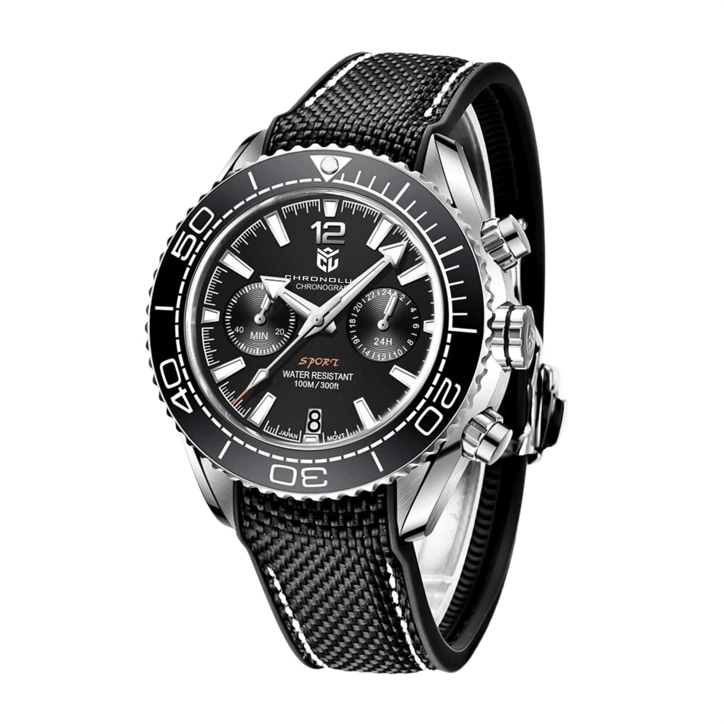 CHRONOLUXO PD-1711 Black / Nylon