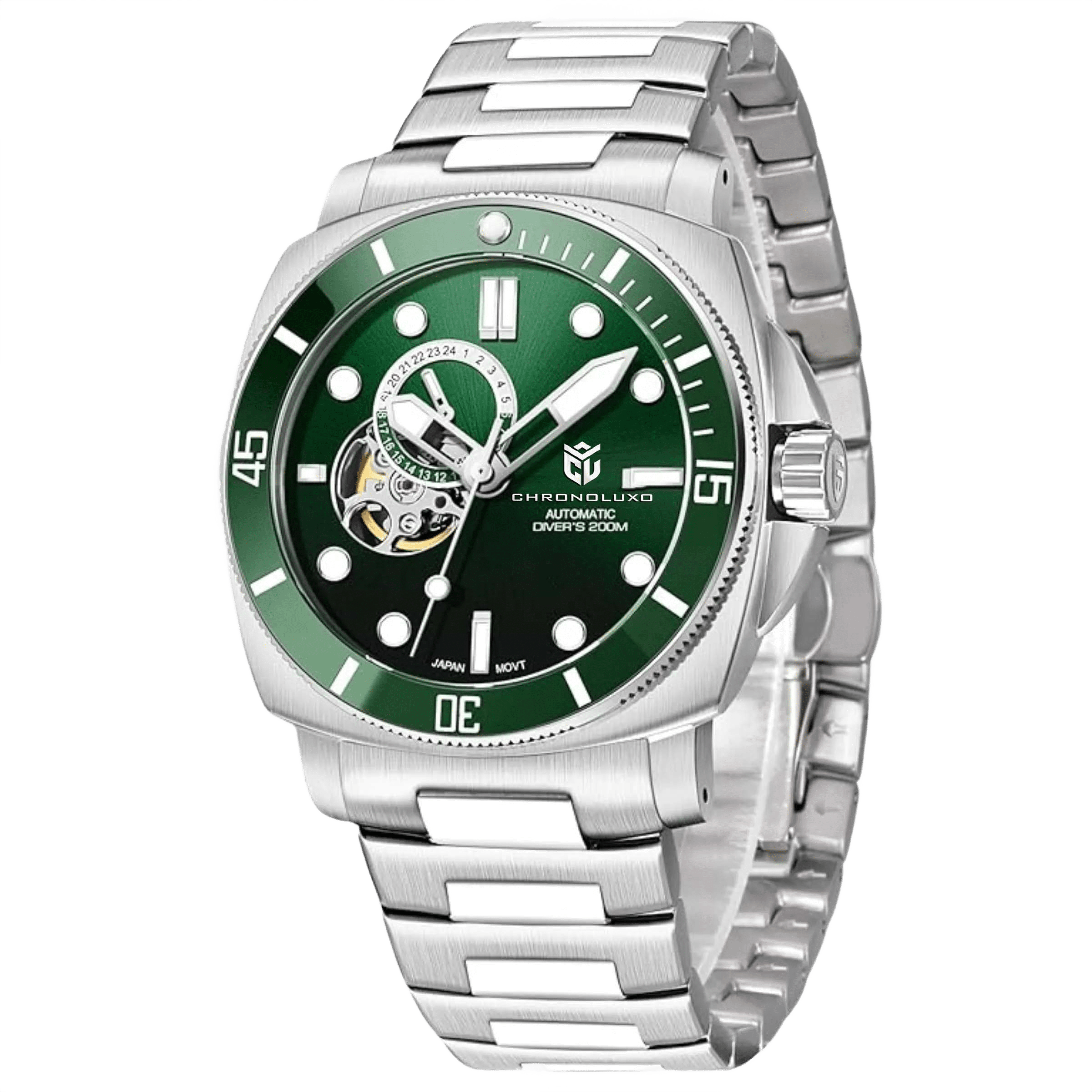 CHRONOLUXO PD-1736 Green / Steel
