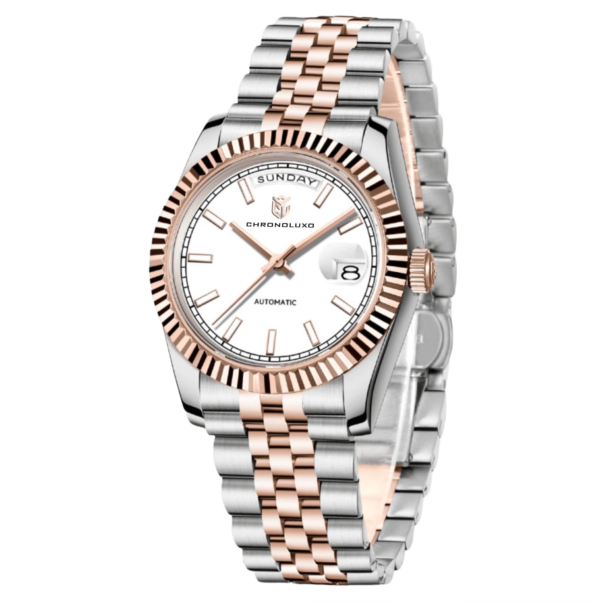 CHRONOLUXO PD-1752 Rose Gold White