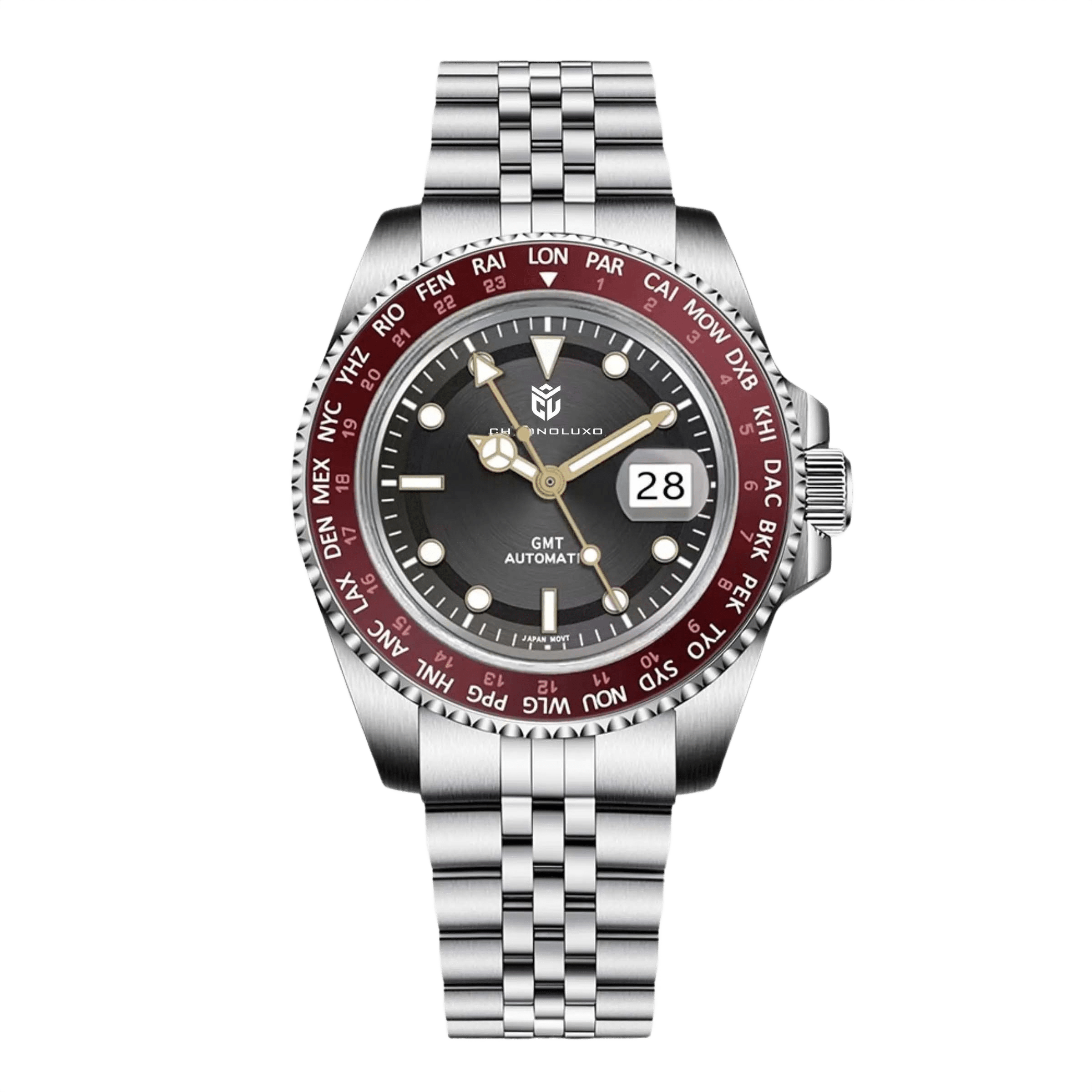 CHRONOLUXO PD-1758 GMT Red / Jubilee