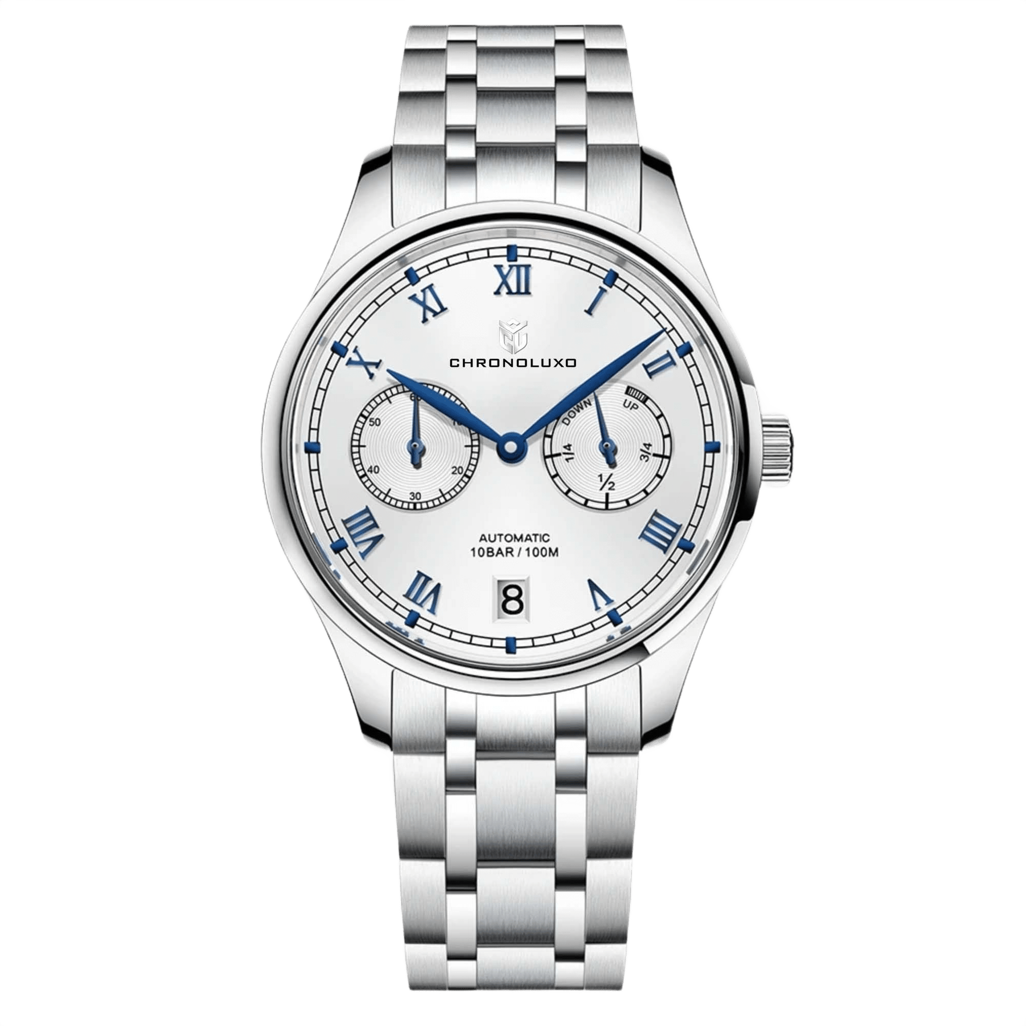 CHRONOLUXO PD-1772 White / Steel