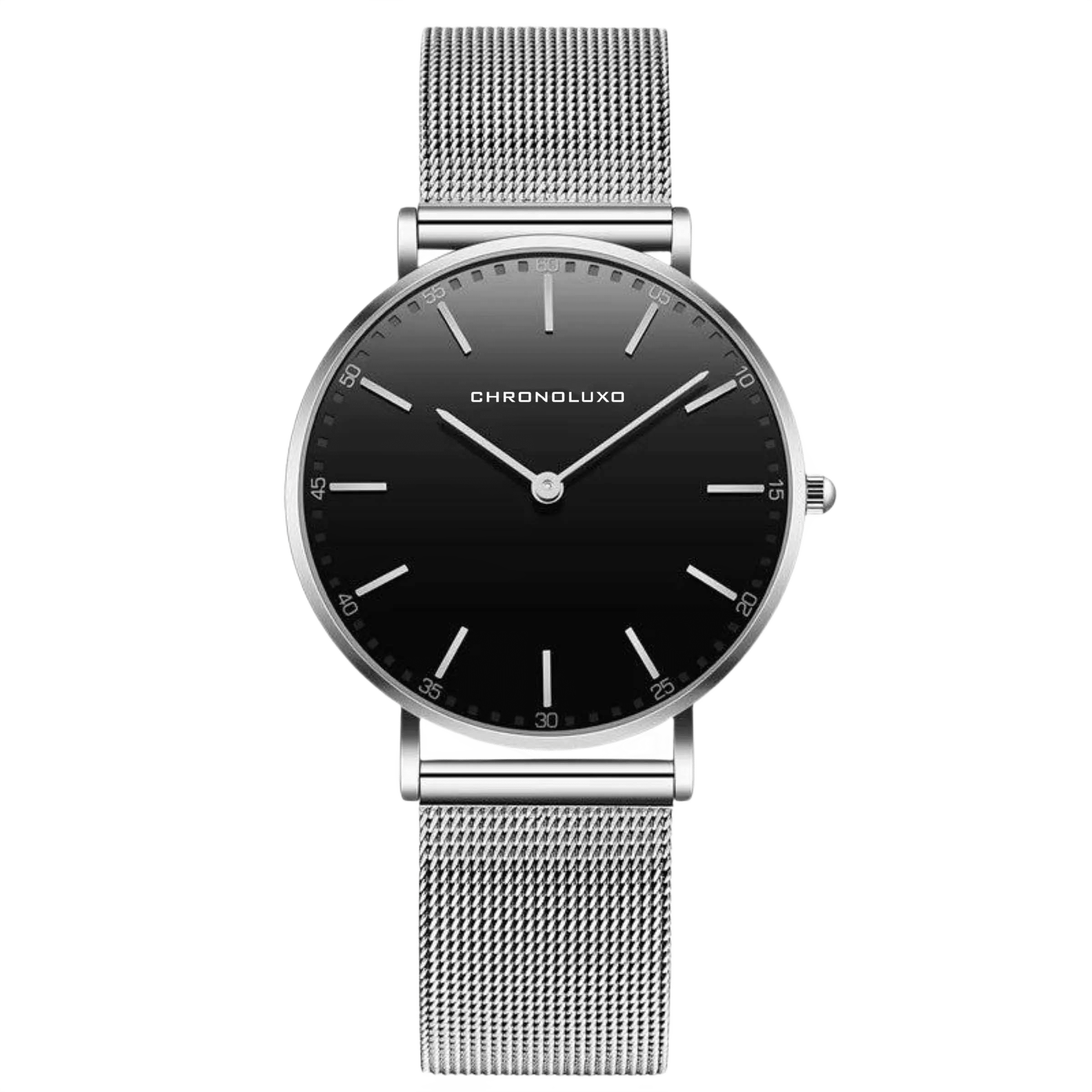 CHRONOLUXO PD-1802L Black / Silver