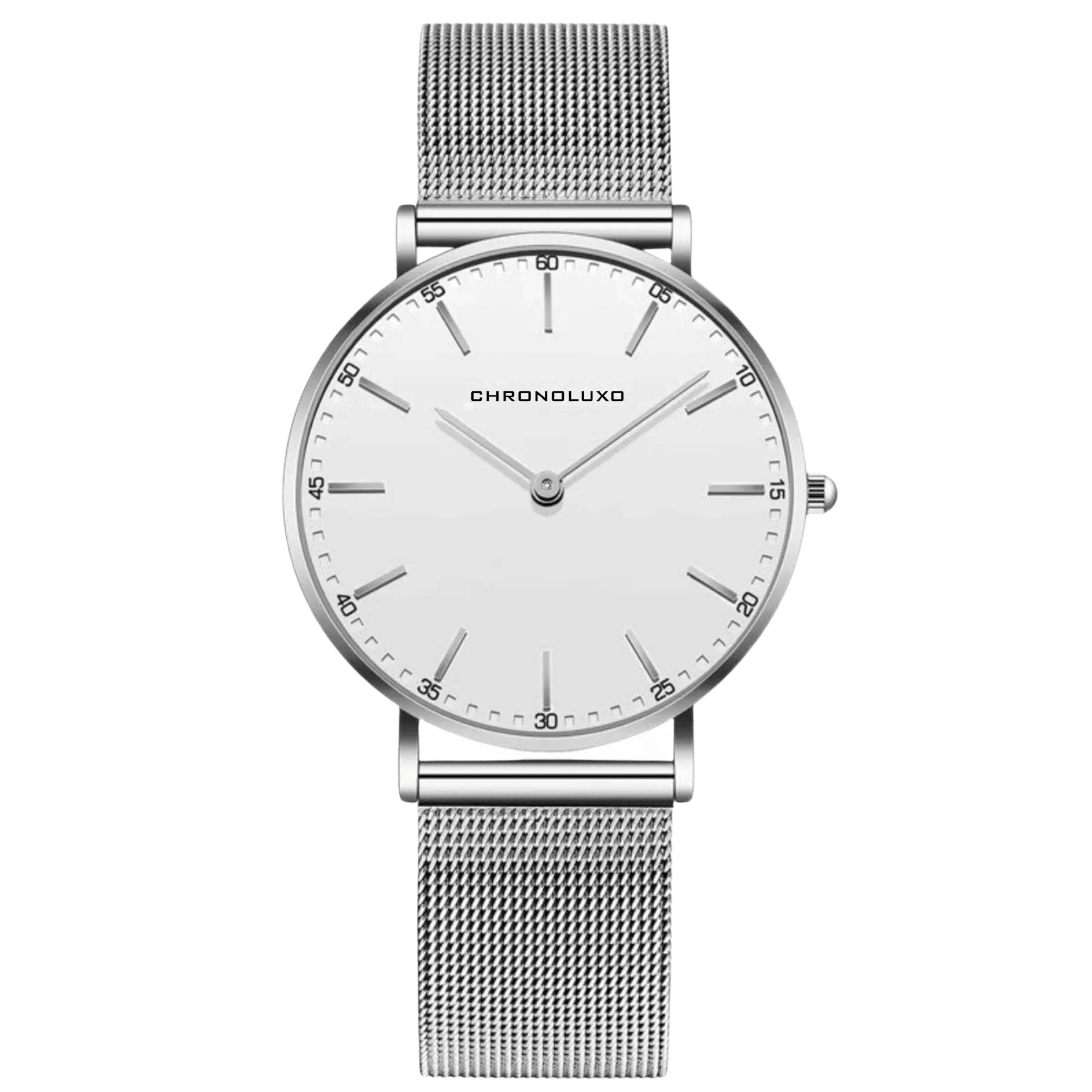 CHRONOLUXO PD-1802L White / Silver