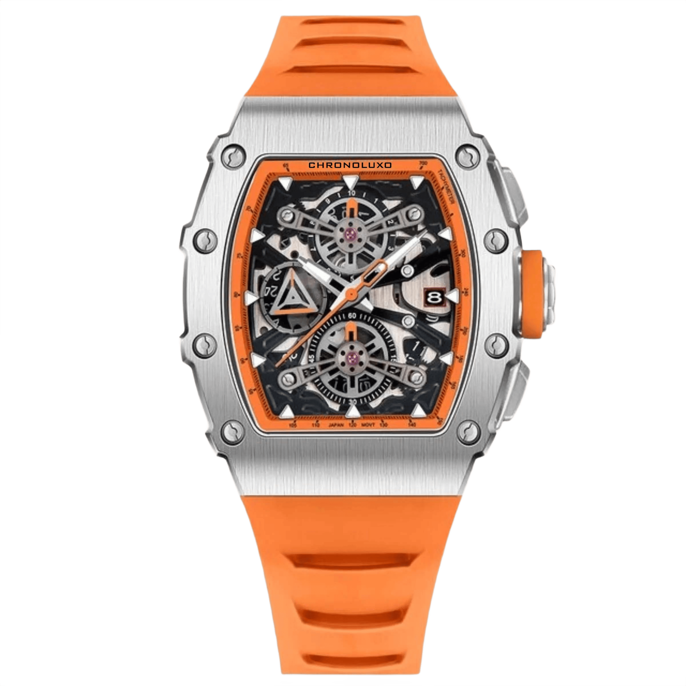 CHRONOLUXO PD-YS011 Orange / Silver