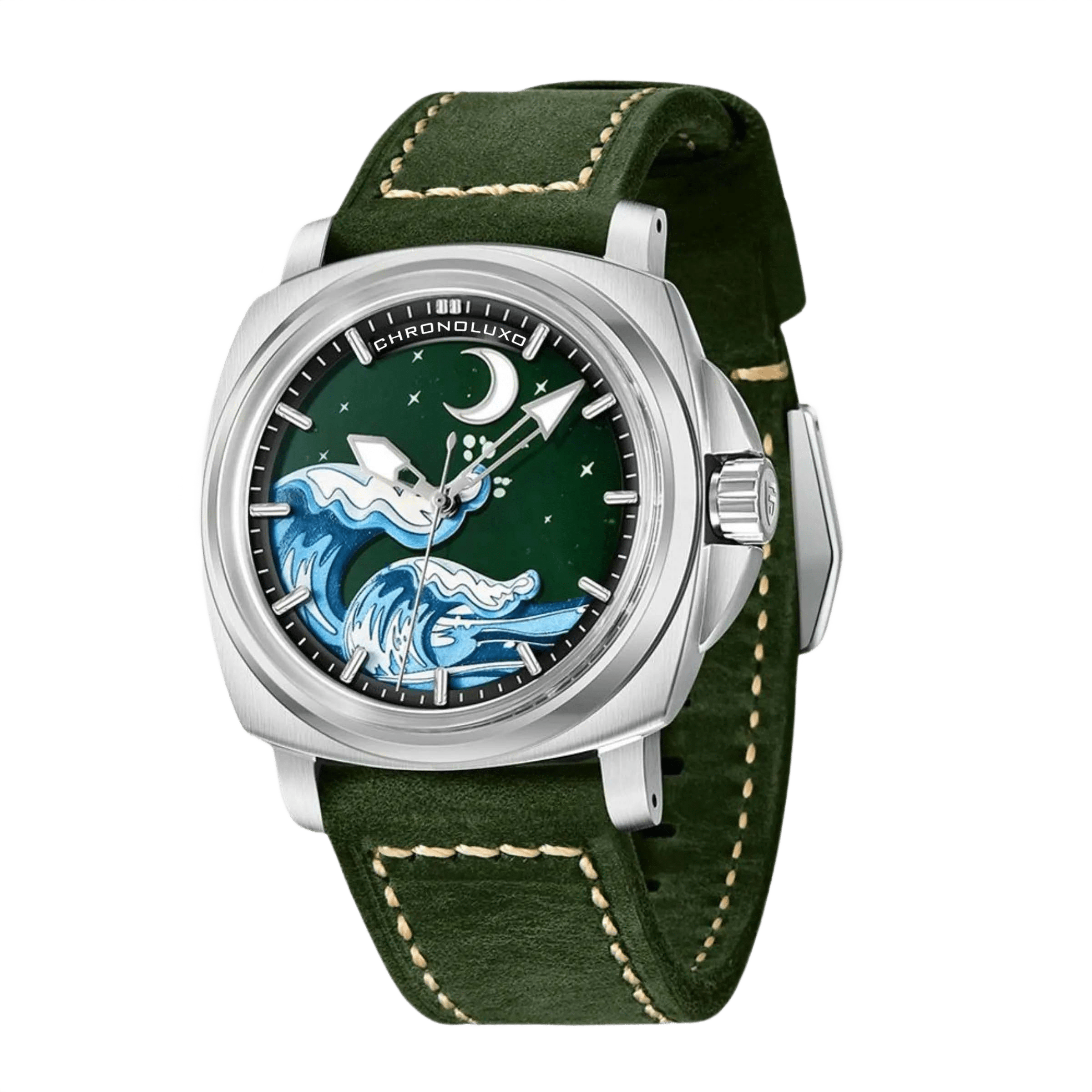 CHRONOLUXO PD-YS014 Green / Silver